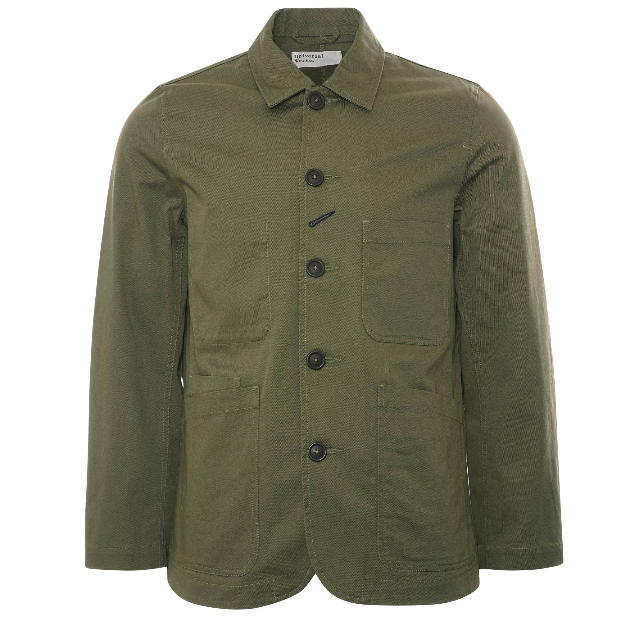 Universal Works Twill Bakers Jacket - Light Olive