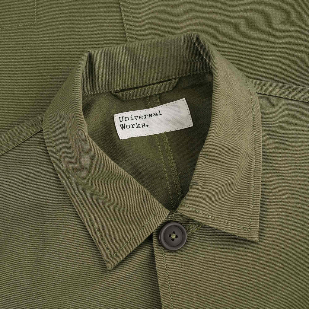 Universal Works Twill Bakers Jacket - Light Olive