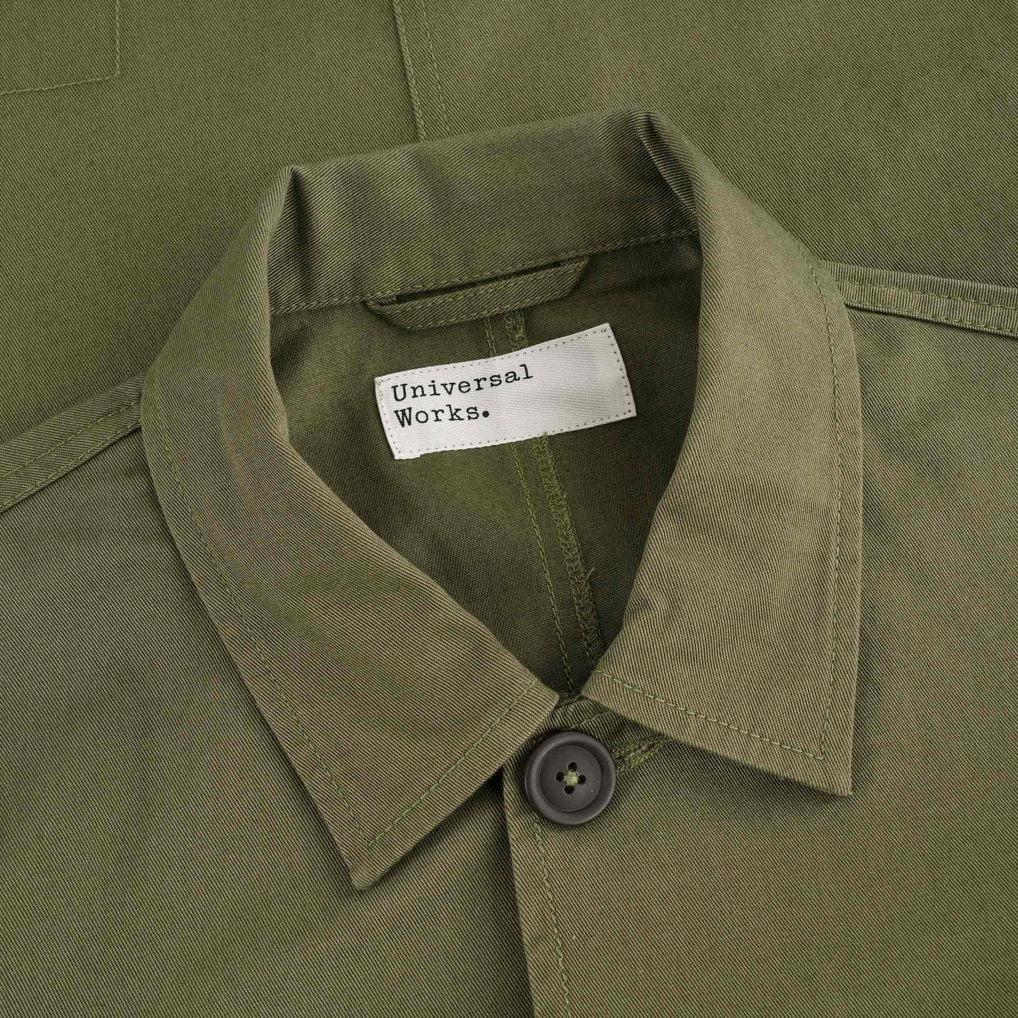 Universal Works Twill Bakers Jacket - Light Olive