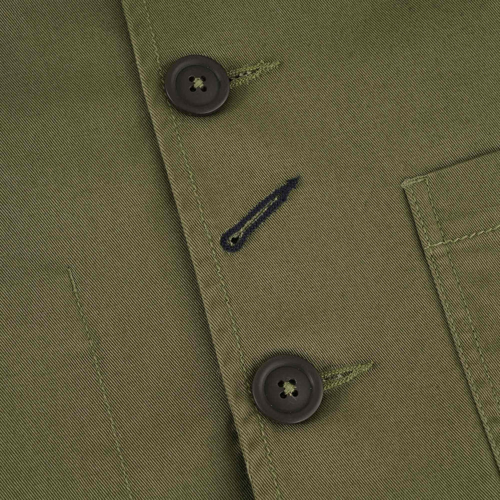 Universal Works Twill Bakers Jacket - Light Olive