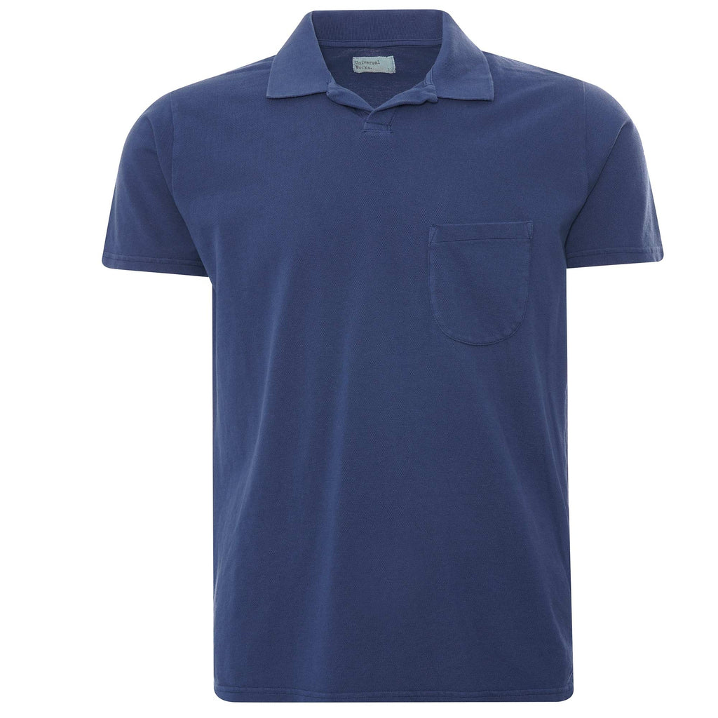 Universal Works Vacation Polo - Blue