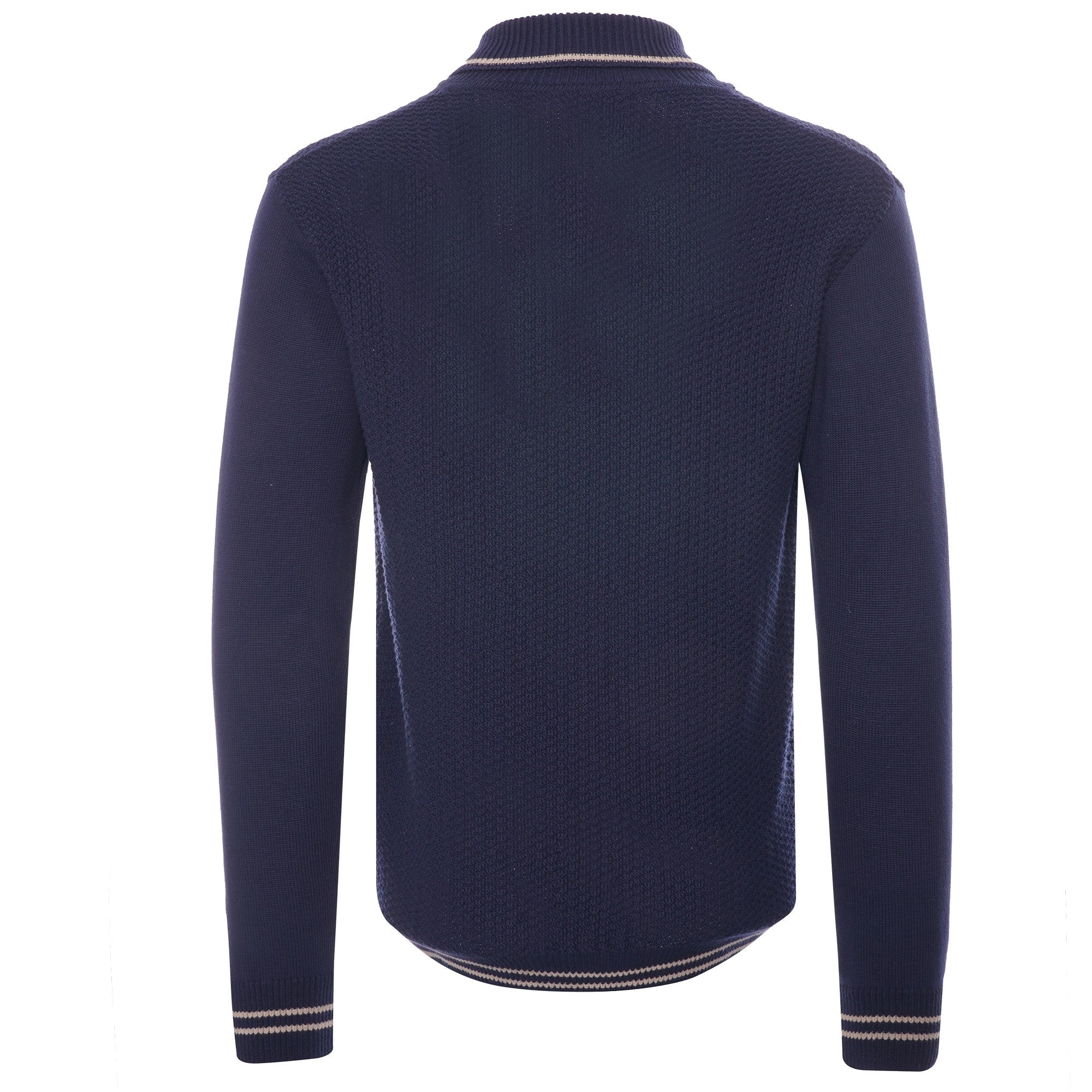Oliver Spencer Pablo Knitted Polo Shirt - Navy