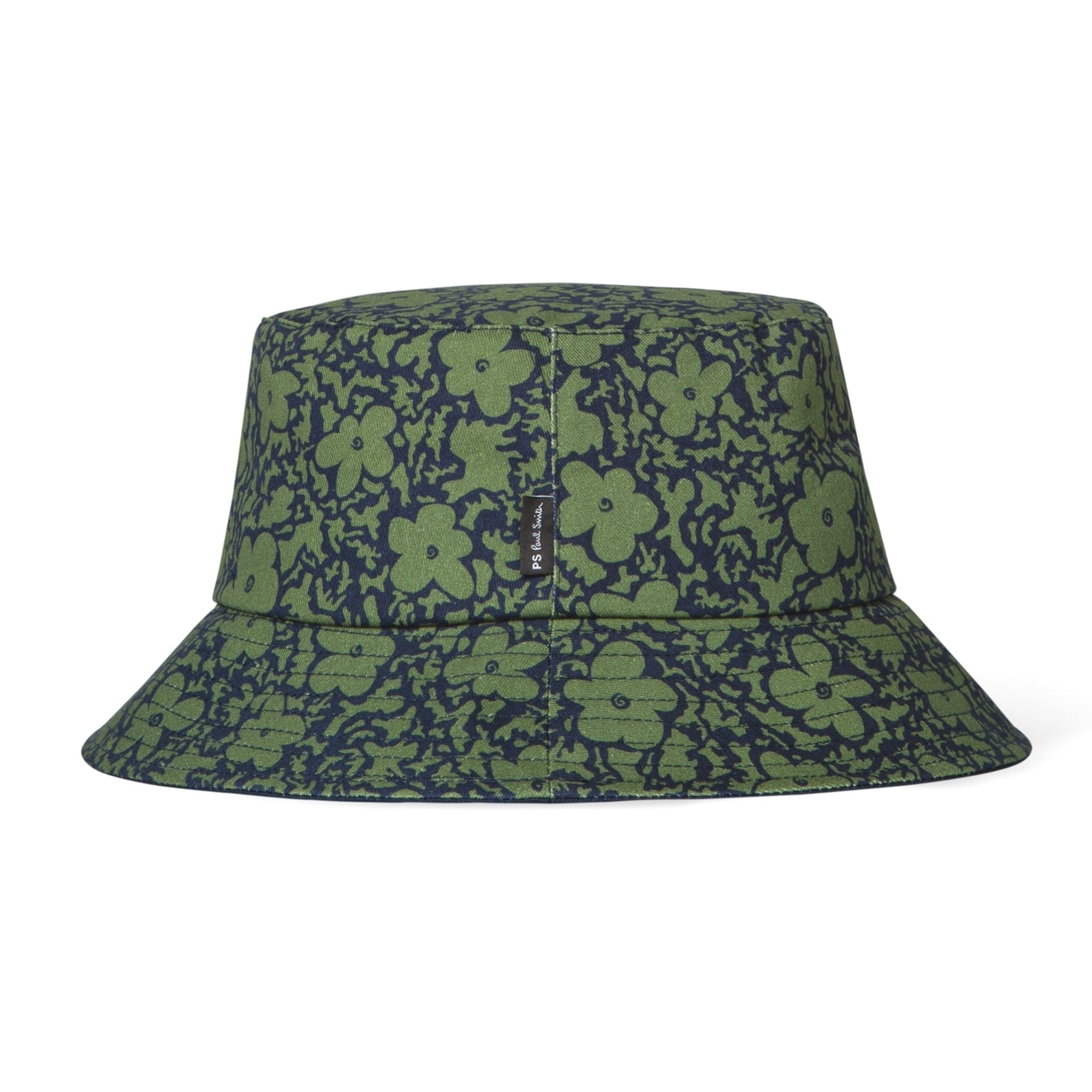 Paul Smith Floral Camo Bucket Hat - Navy/Green