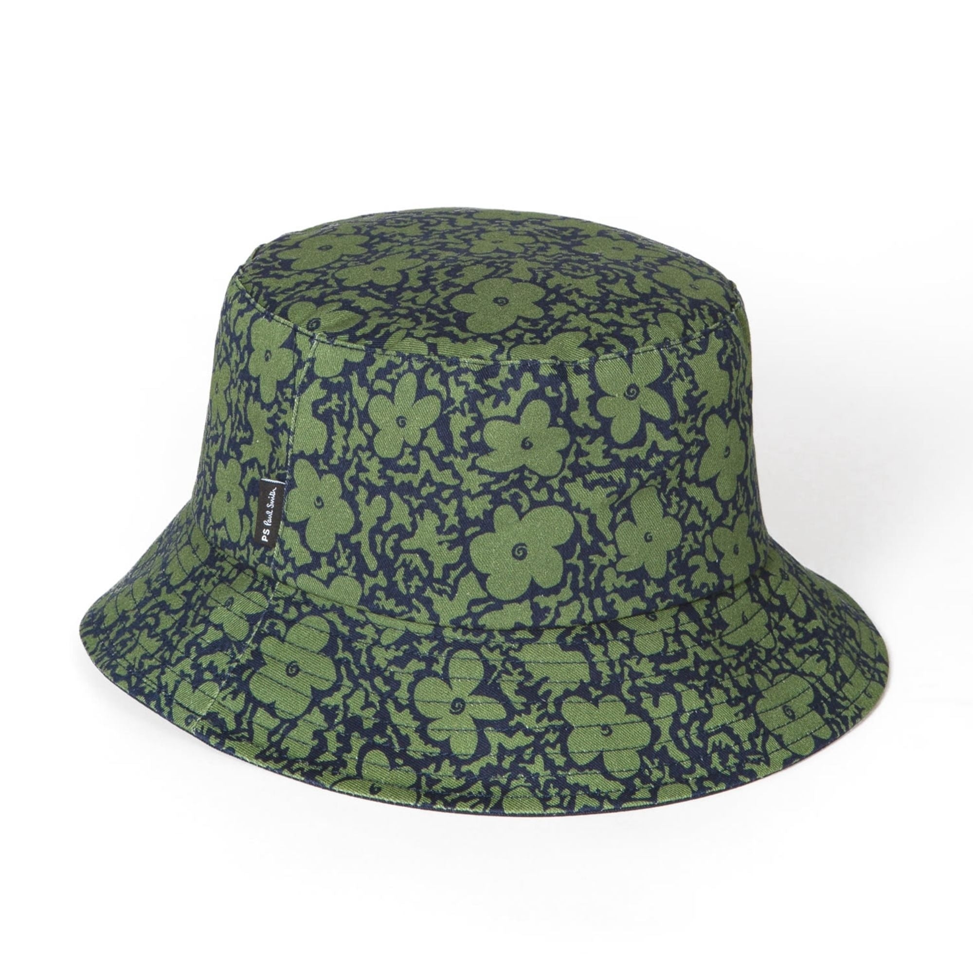 Paul Smith Floral Camo Bucket Hat - Navy/Green