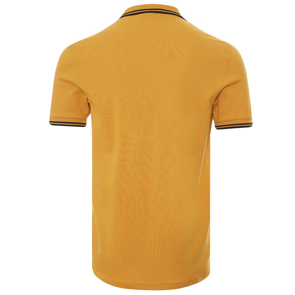 Fred Perry M3600 Twin Tipped Polo - Gold/Black