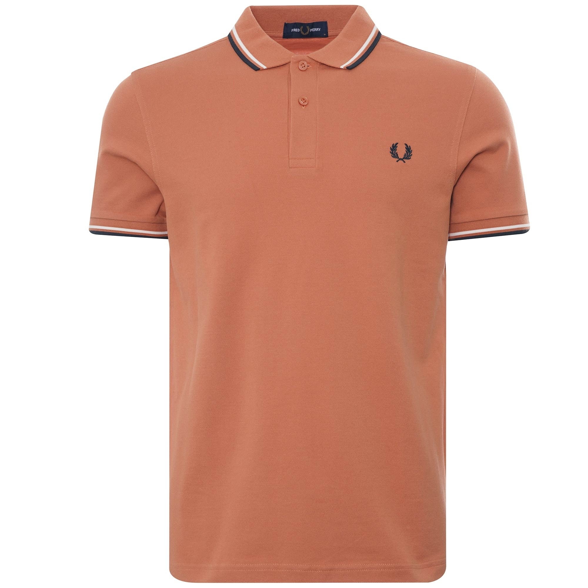 Fred Perry M3600 Twin Tipped Polo - Court Clay