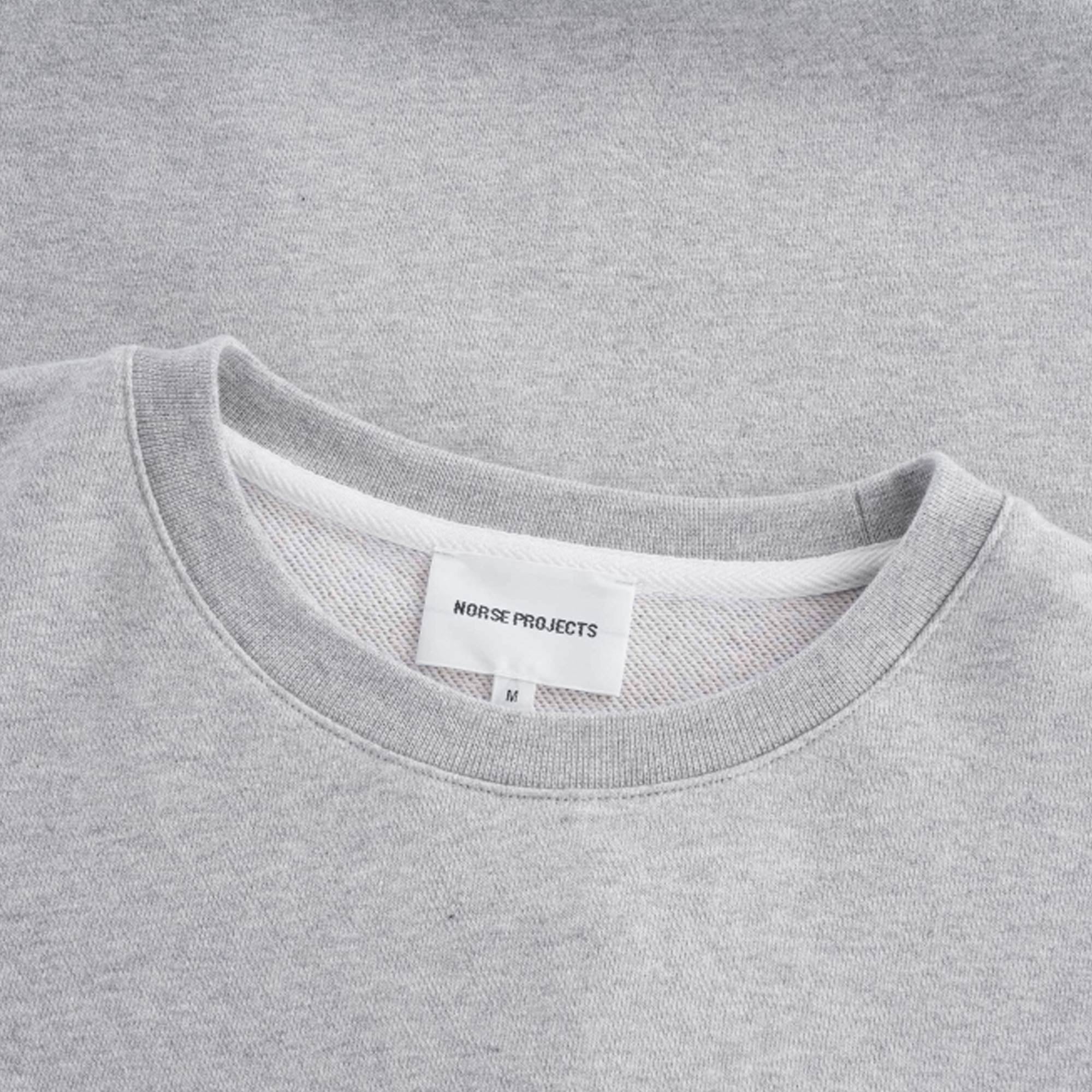Vagn Classic Crew Sweatshirt - Light Grey