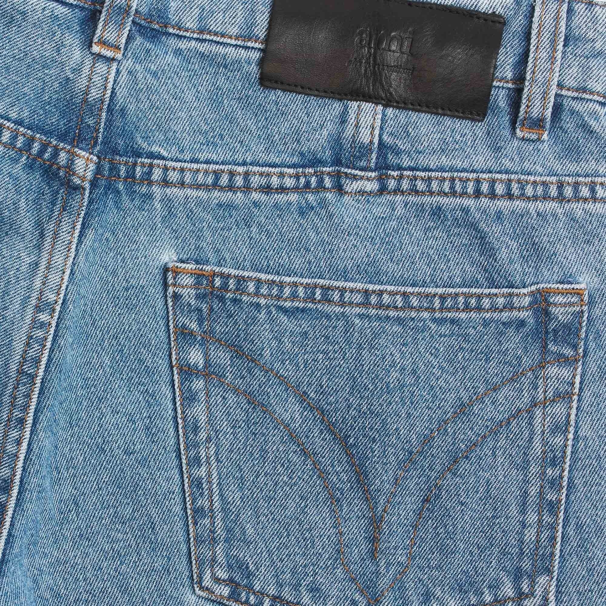 AMI Tapered Fit Jeans - Bleached Blue