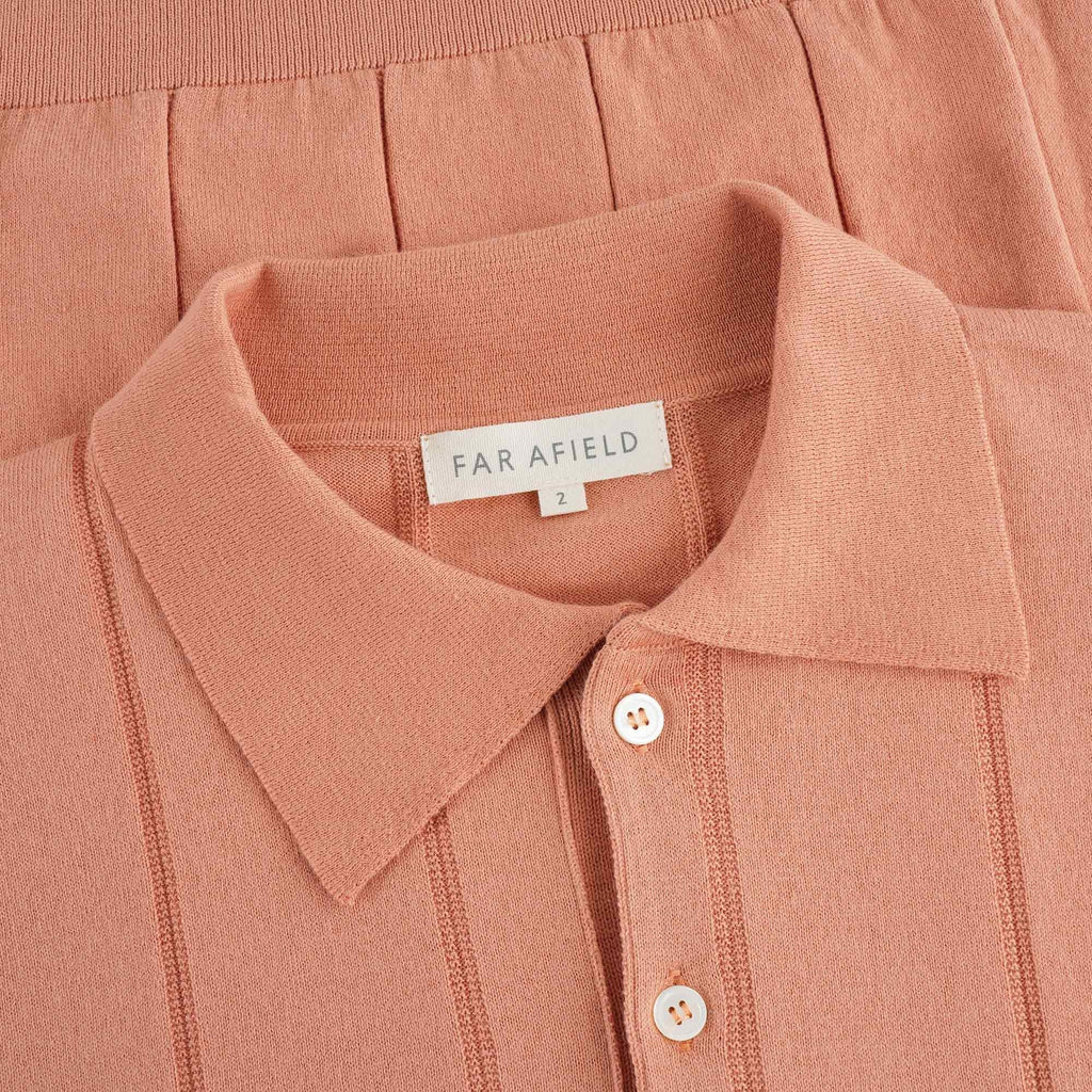 Far Afield Jacobs Short Sleeve Polo - Muted Clay