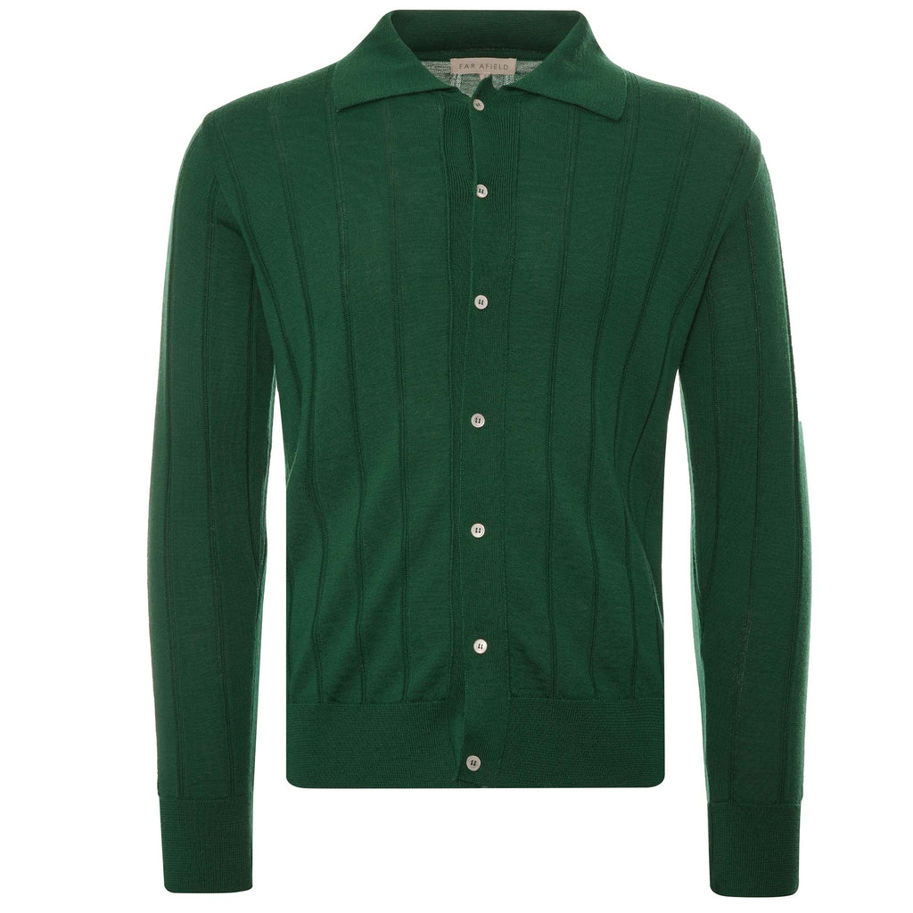 Far Afield Brewer Cardigan - Dark Green