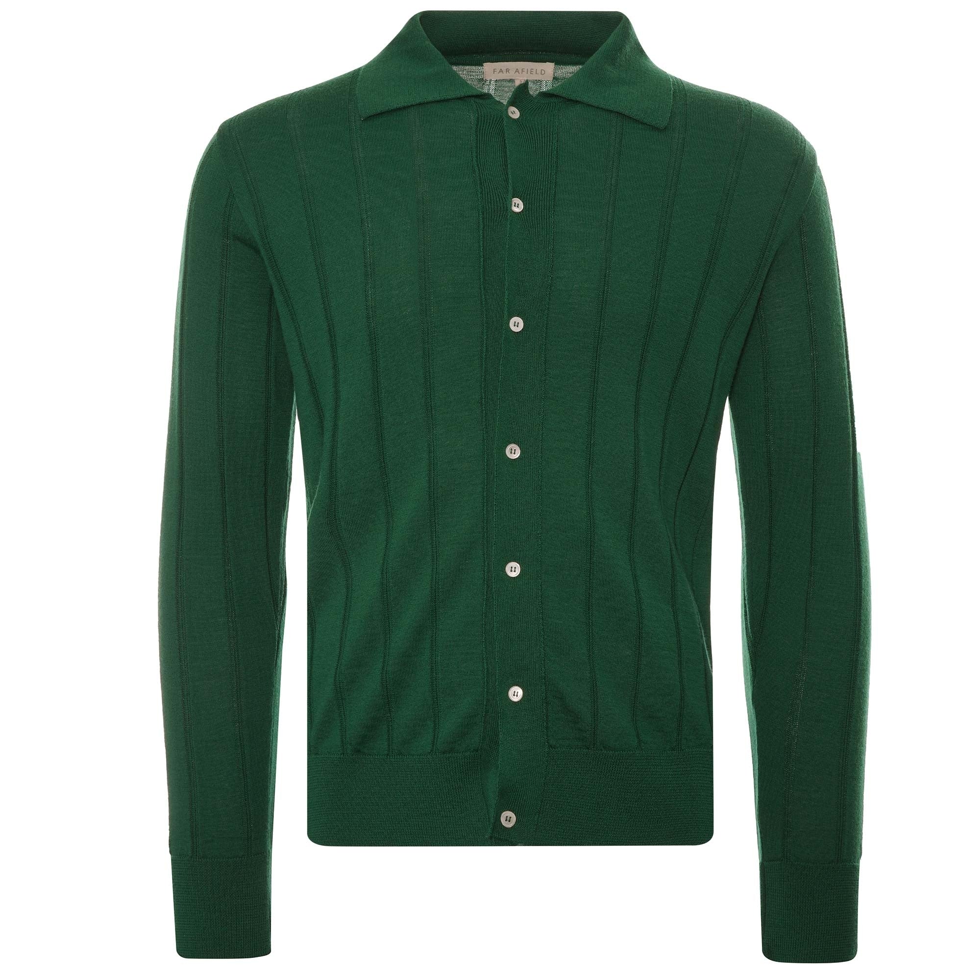 Far Afield Brewer Cardigan - Dark Green