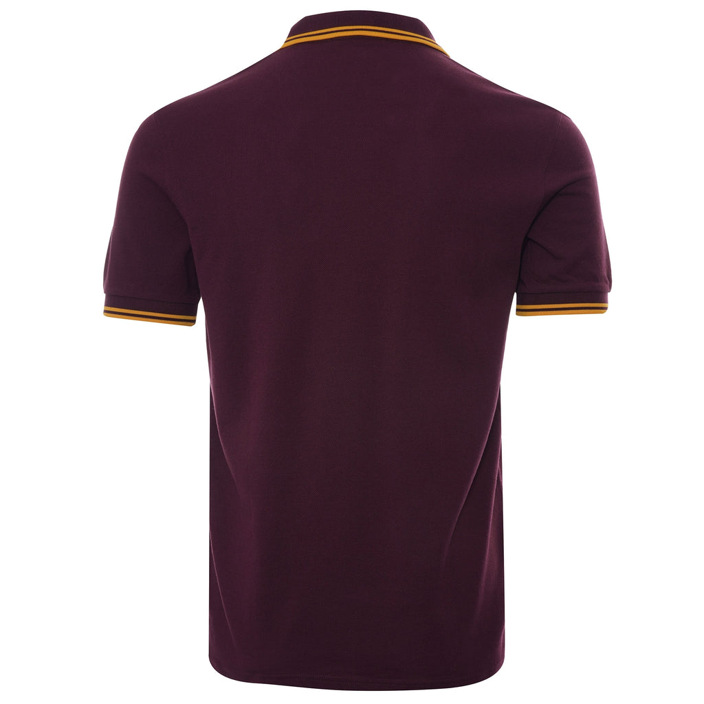 Fred Perry M3600 Twin Tipped Polo - Mahogany