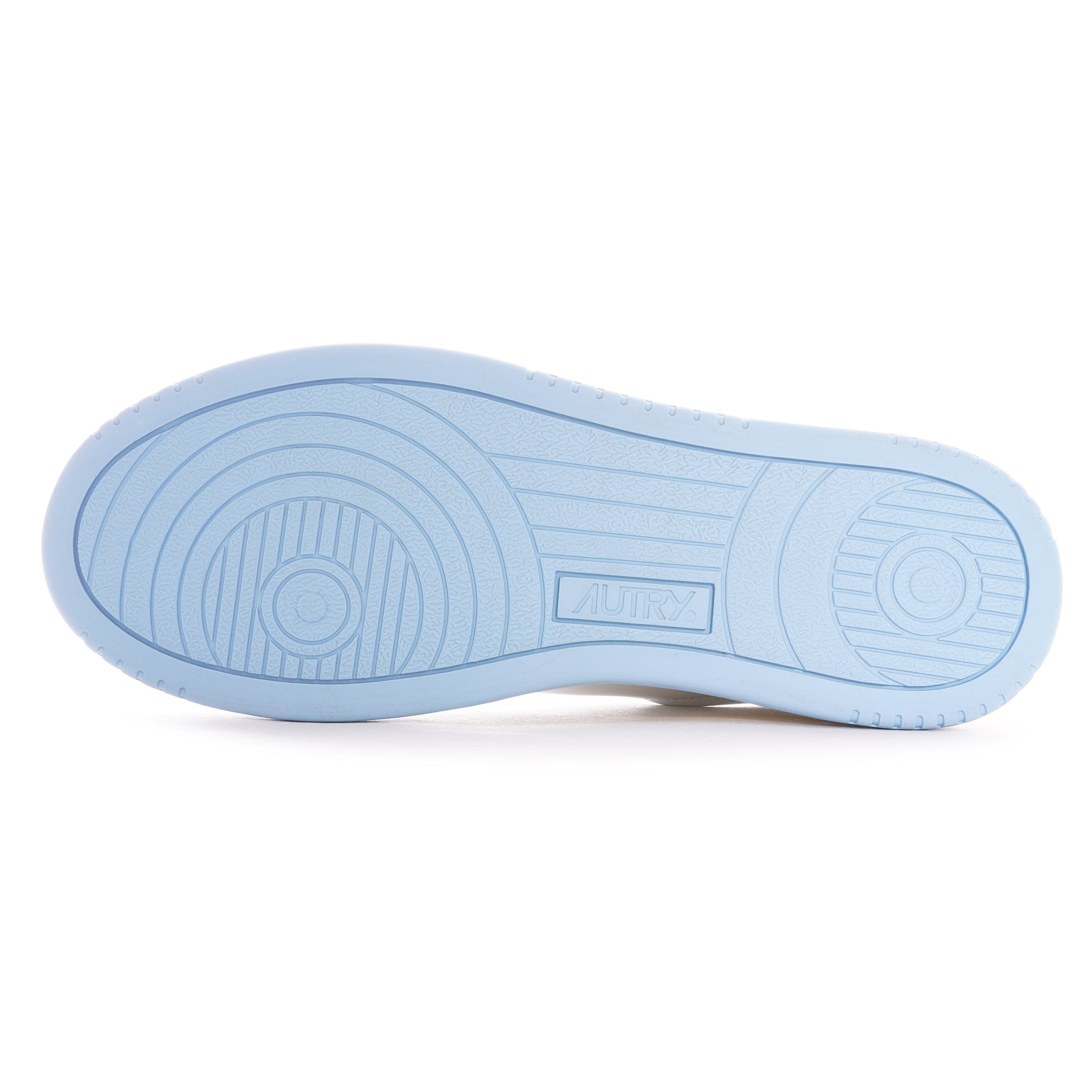 Autry Action Shoes Low Leather - White/Sea Blue