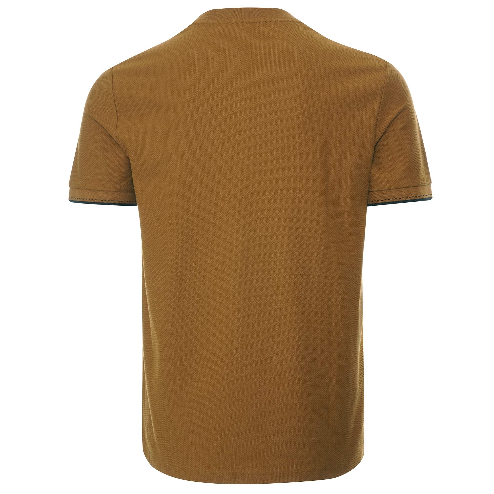Fred Perry Broken Tipped Pique T-Shirt - Dark Caramel