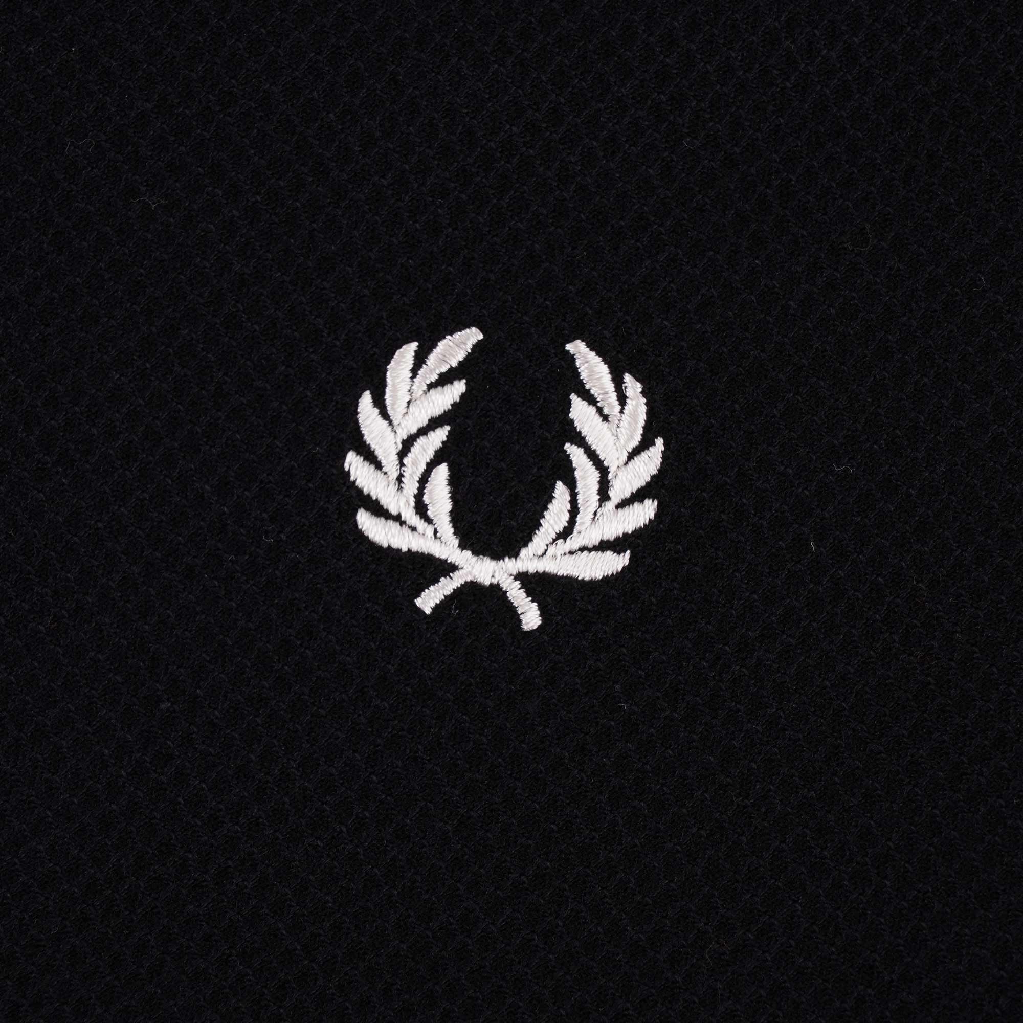 Fred Perry Broken Tipped Pique T-Shirt - Black