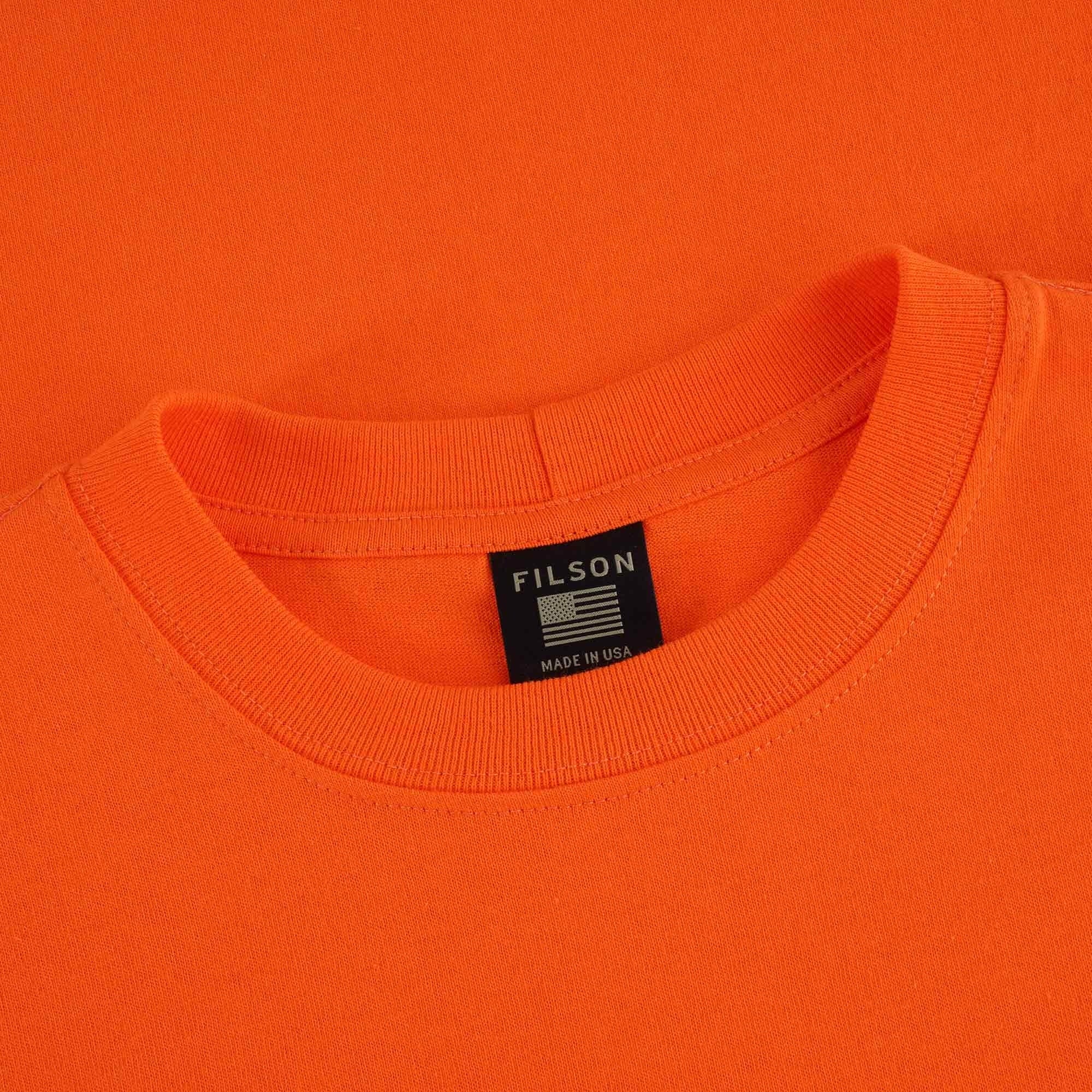 Filson Pioneer Pocket T-Shirt - Blaze Orange