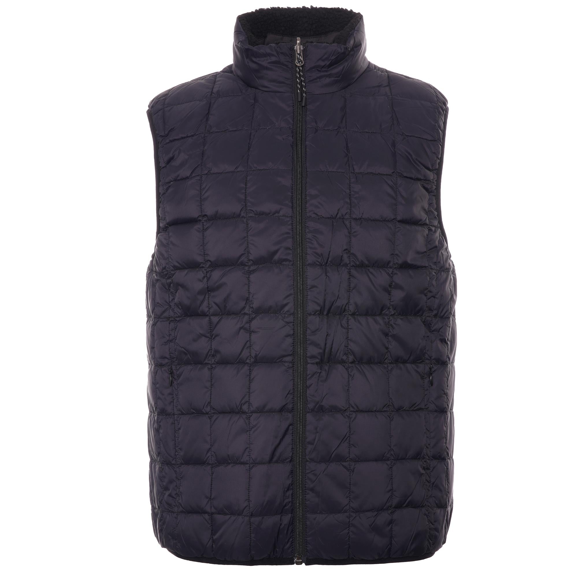 Taion Reversible Fleece Down Gilet - Black