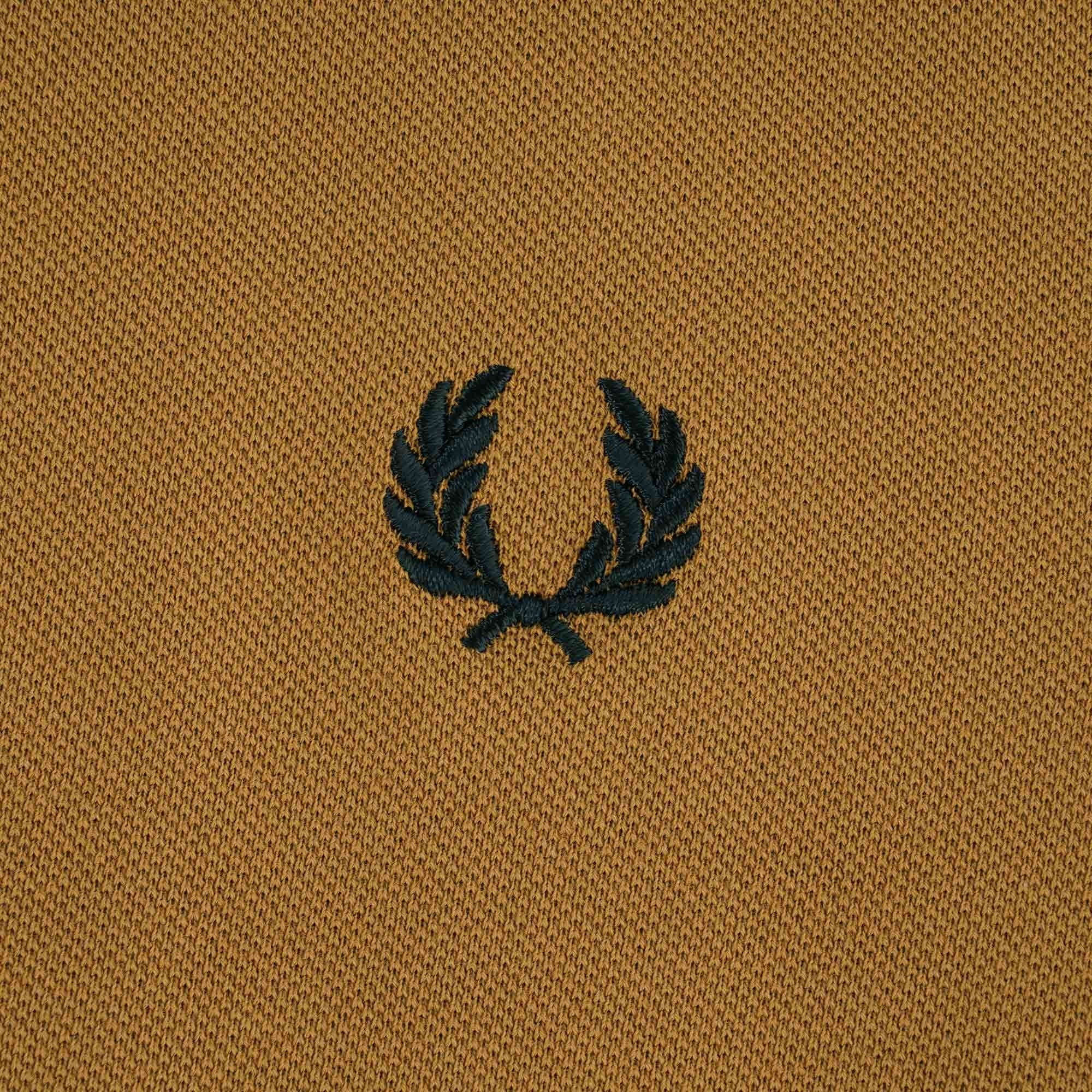 Fred Perry M3600 Twin Tipped Polo - Dark Caramel