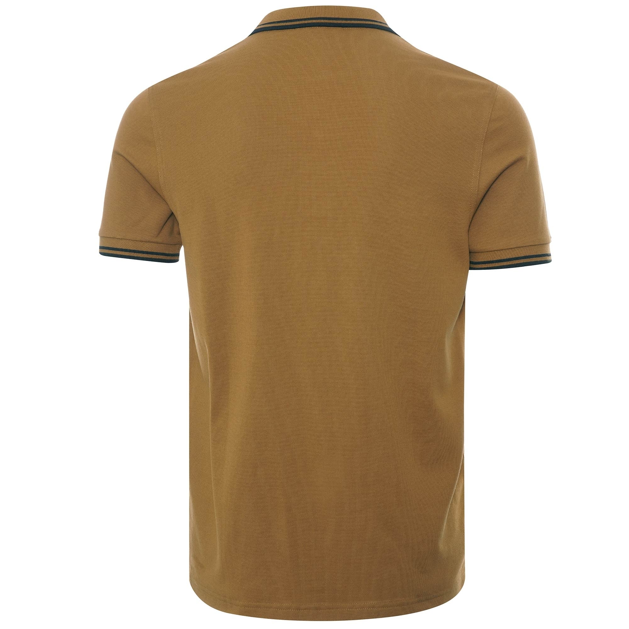 Fred Perry M3600 Twin Tipped Polo - Dark Caramel