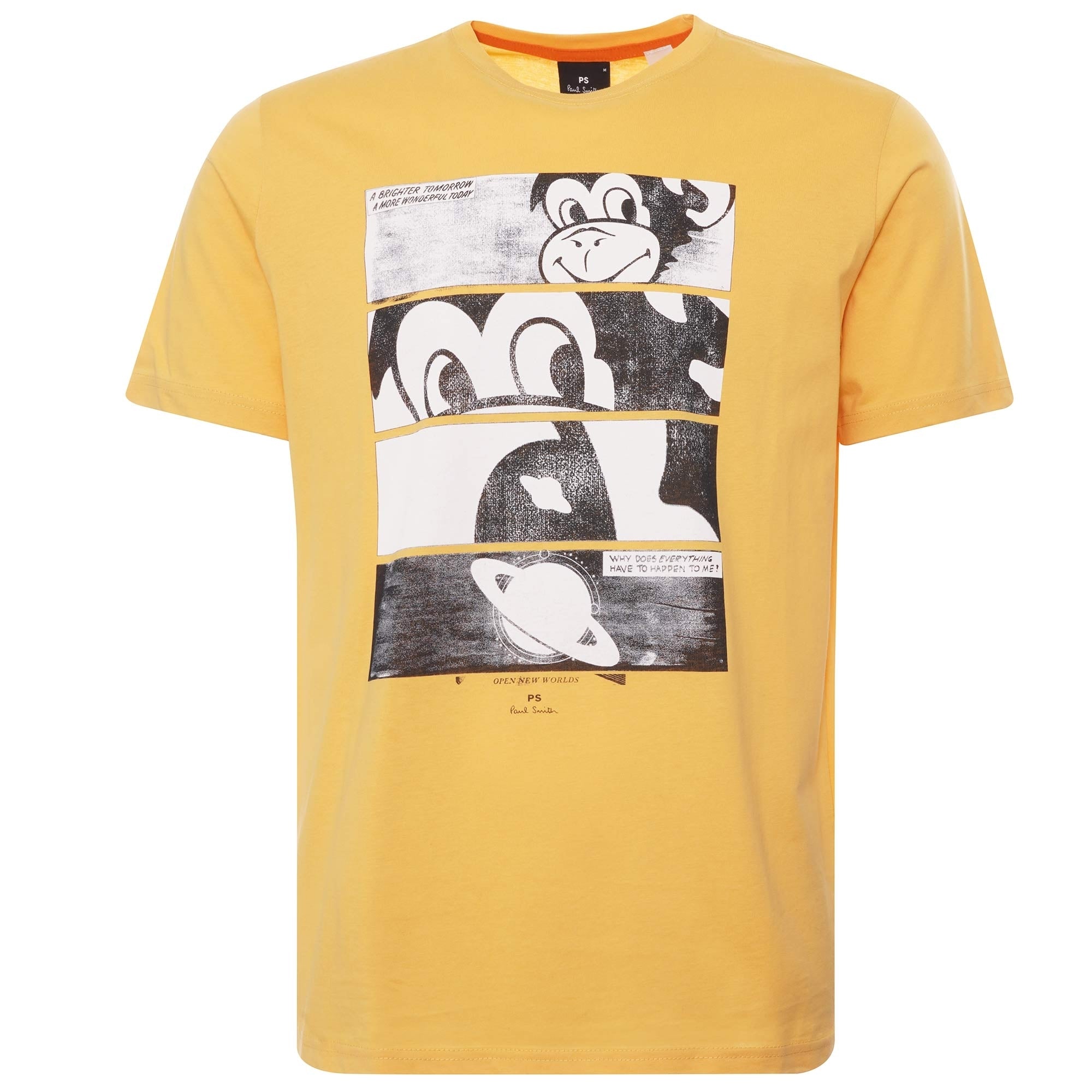 Paul Smith Monkey Comic Print T-Shirt - Yellow