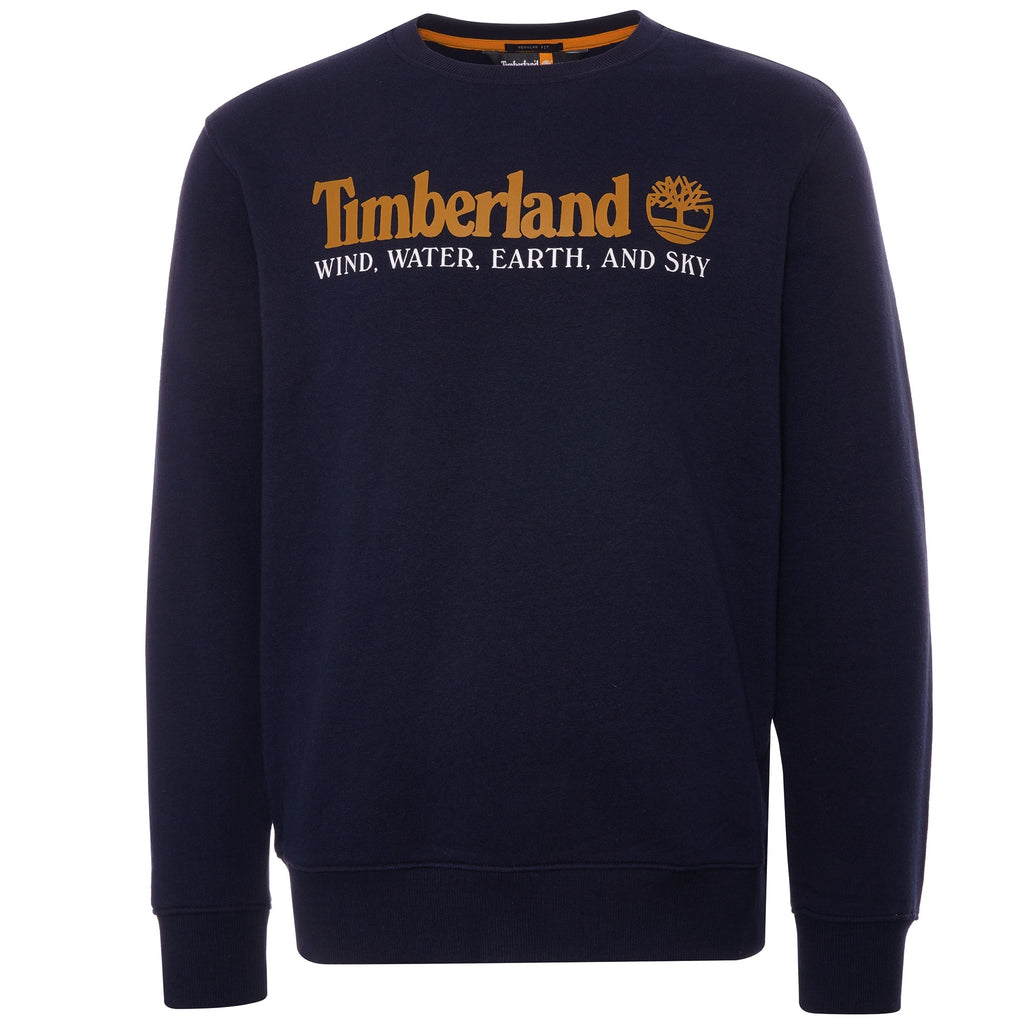 Crew Neck Logo Sweatshirt - Navy