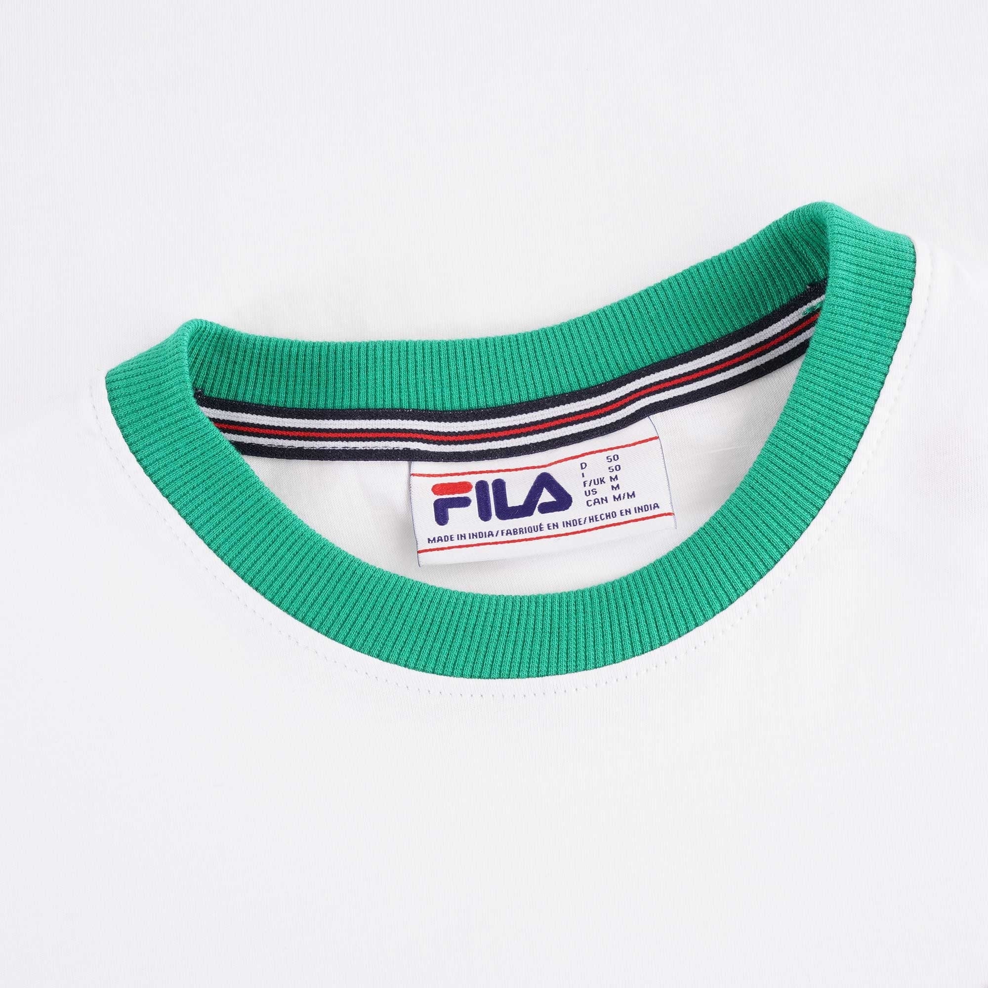 Fila Vintage Marconi T-Shirt - White/Jelly