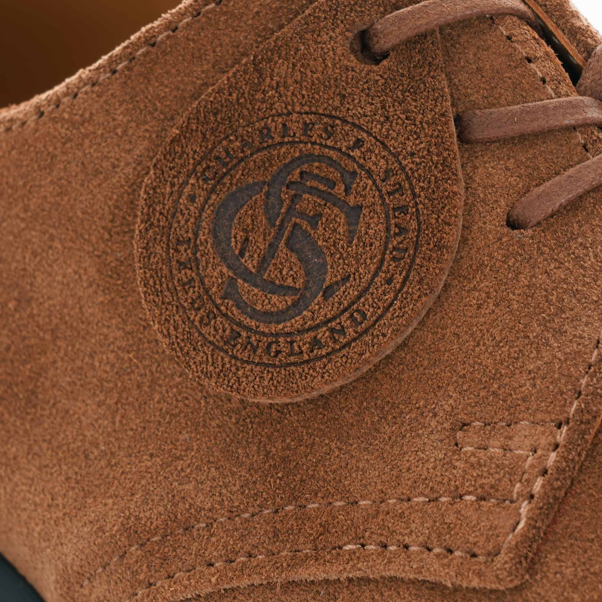 Dr. Martens Made In England Archie II Suede Oxford Shoes - Dark Tan