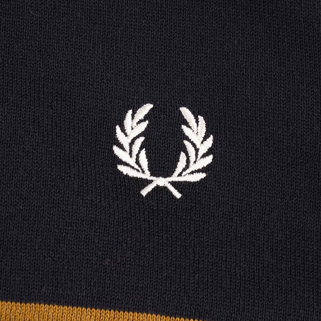 Fred Perry Funnel Neck Knitted Shirt - Ecru