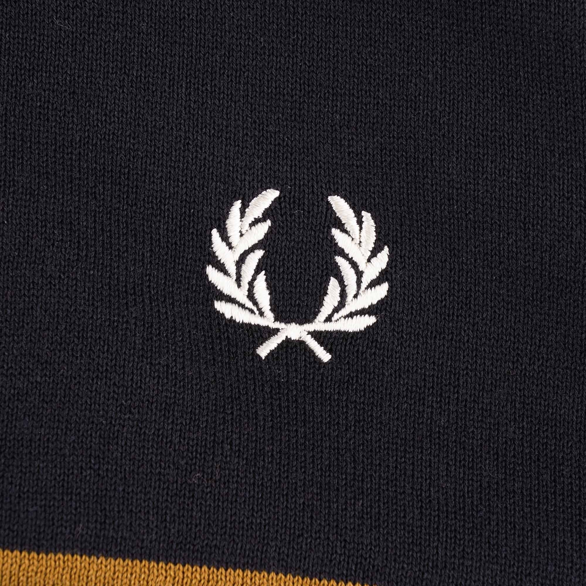 Fred Perry Funnel Neck Knitted Shirt - Ecru