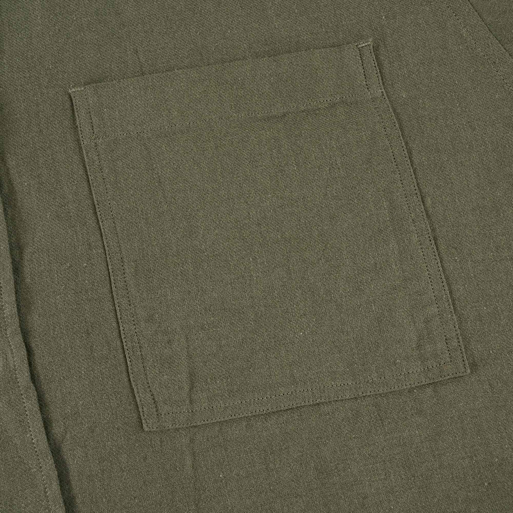 Norse Projects Thorsten Cotton Linen Shirt - Ivy Green