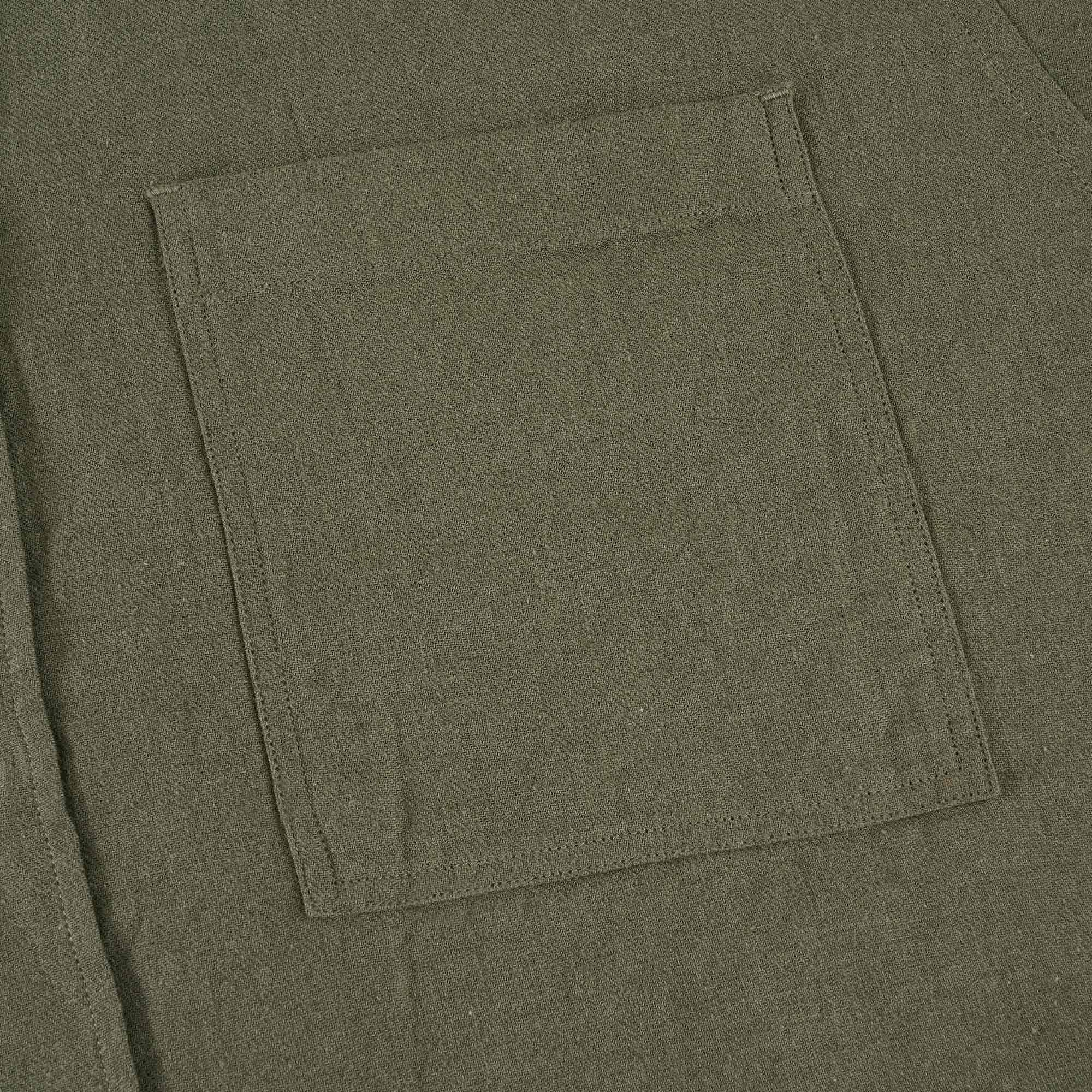 Norse Projects Thorsten Cotton Linen Shirt - Ivy Green