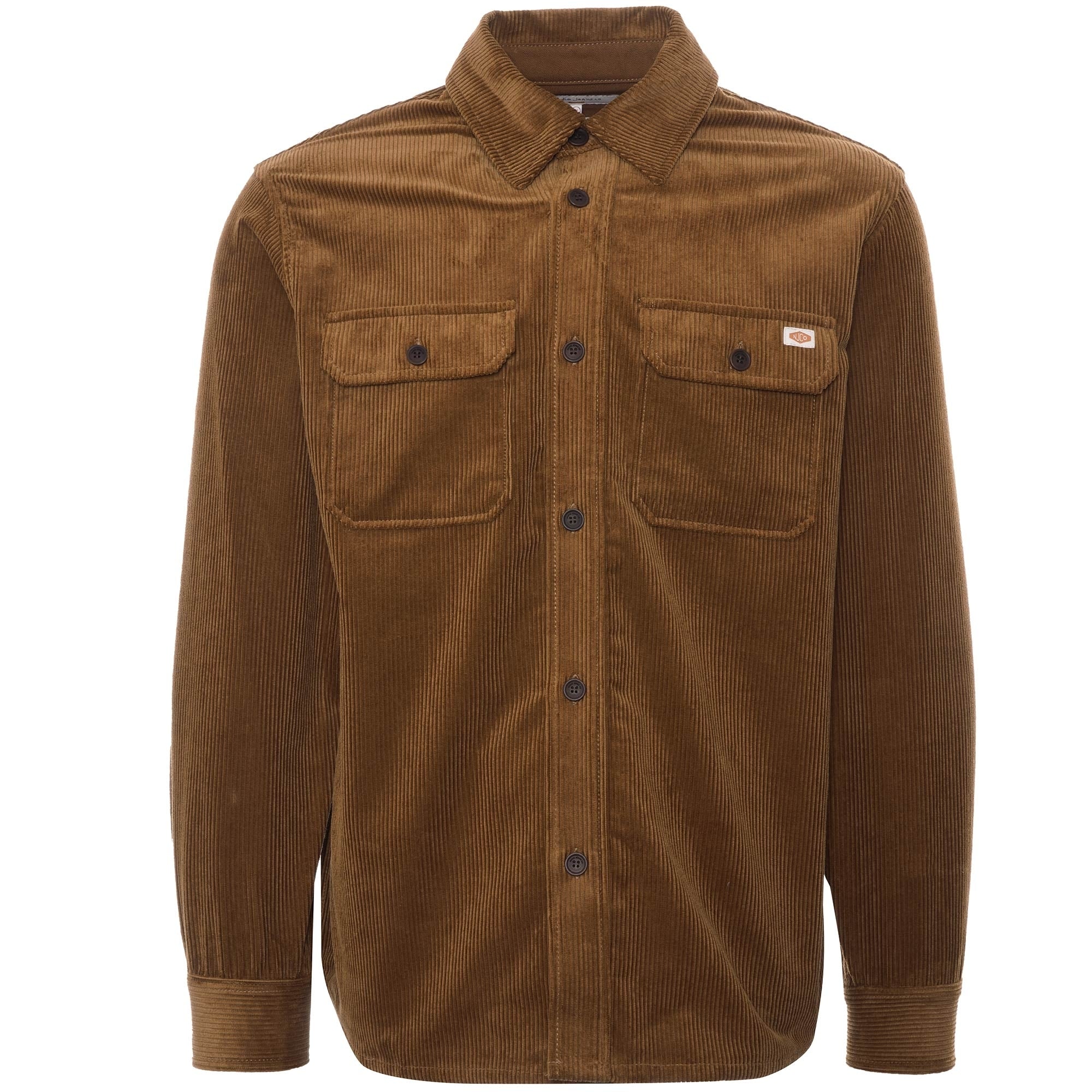 Nudie Jeans Robban Cord Overshirt - Amber