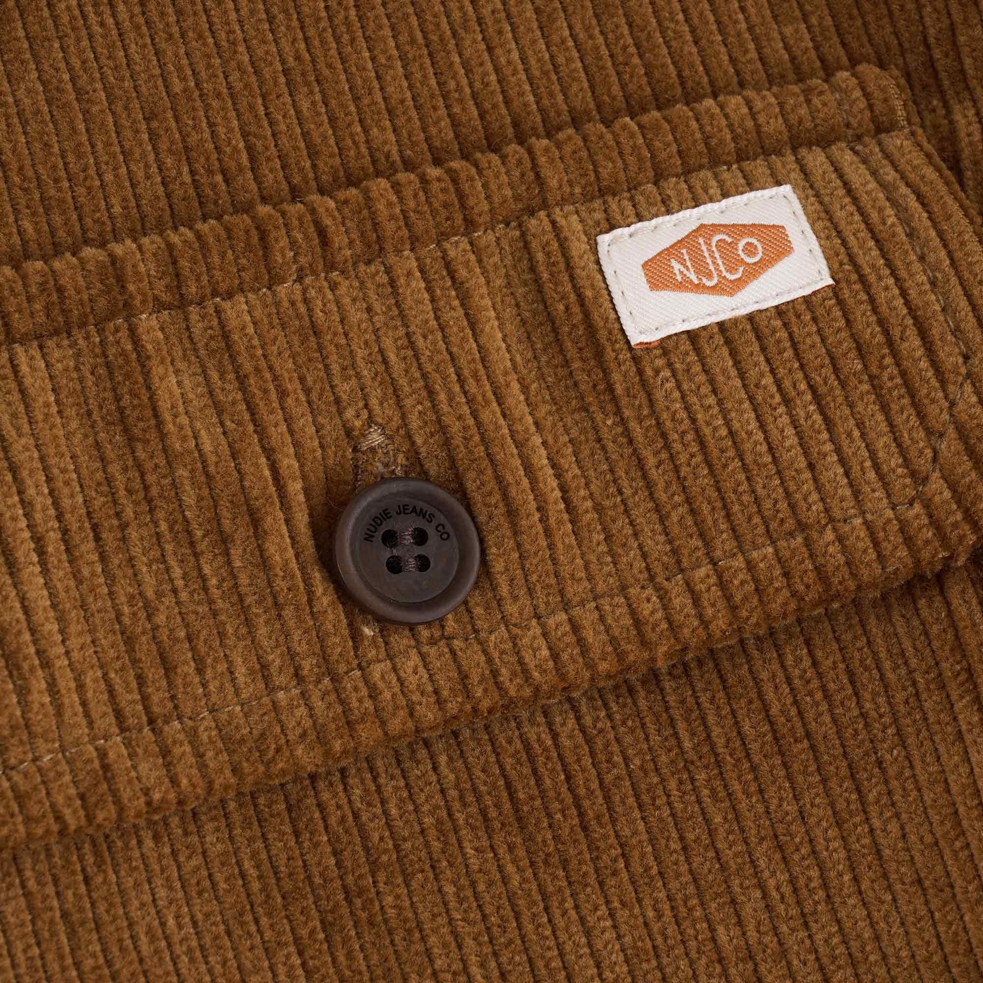 Nudie Jeans Robban Cord Overshirt - Amber