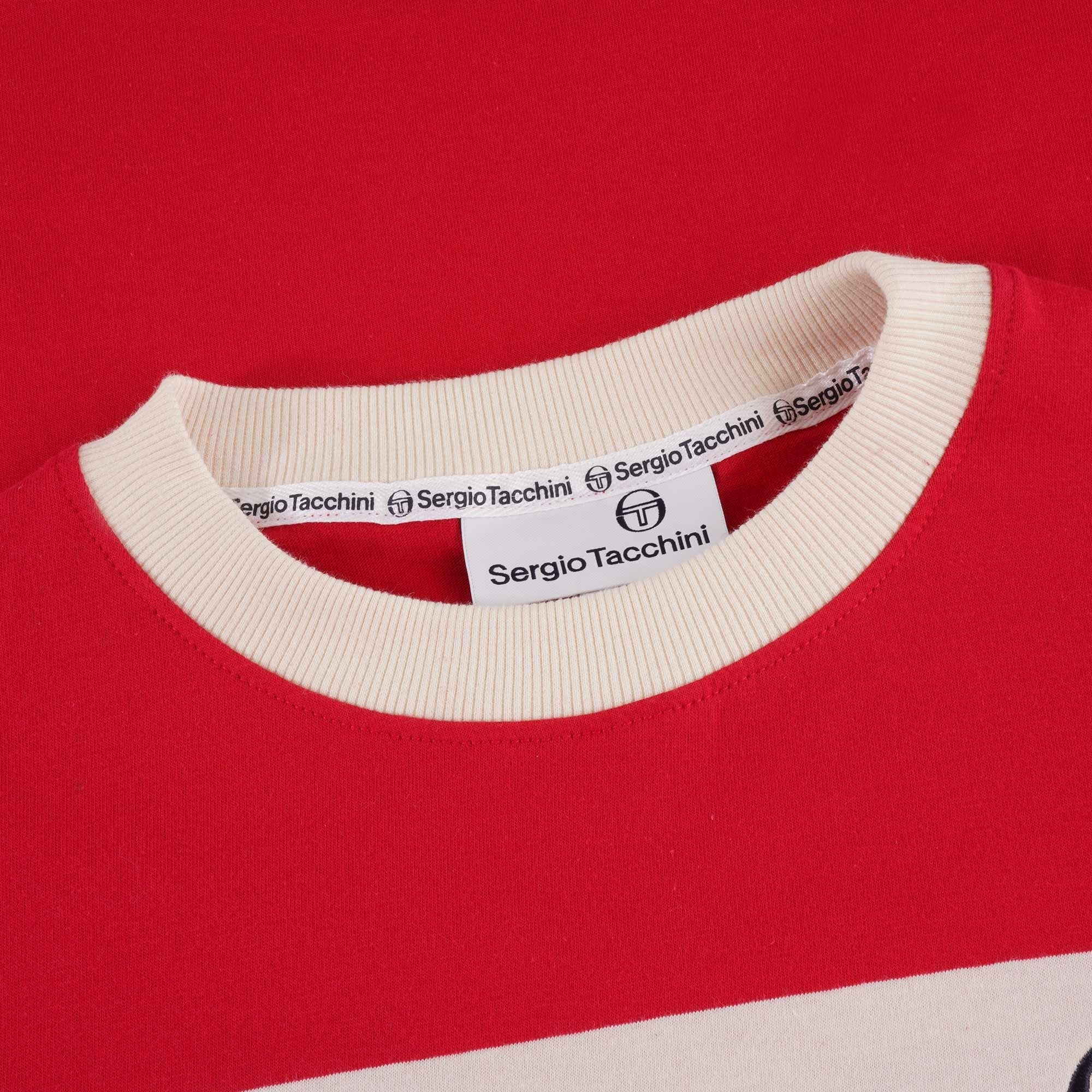 Sergio Tacchini Archivio Master T-Shirt - Red/Beige