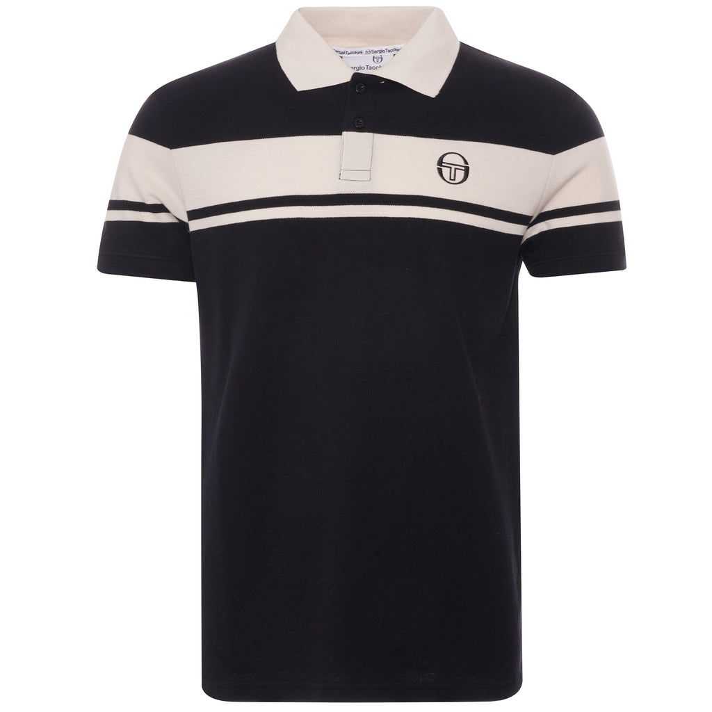 Sergio Tacchini Archivio Young Line Polo Shirt - Black/Beige