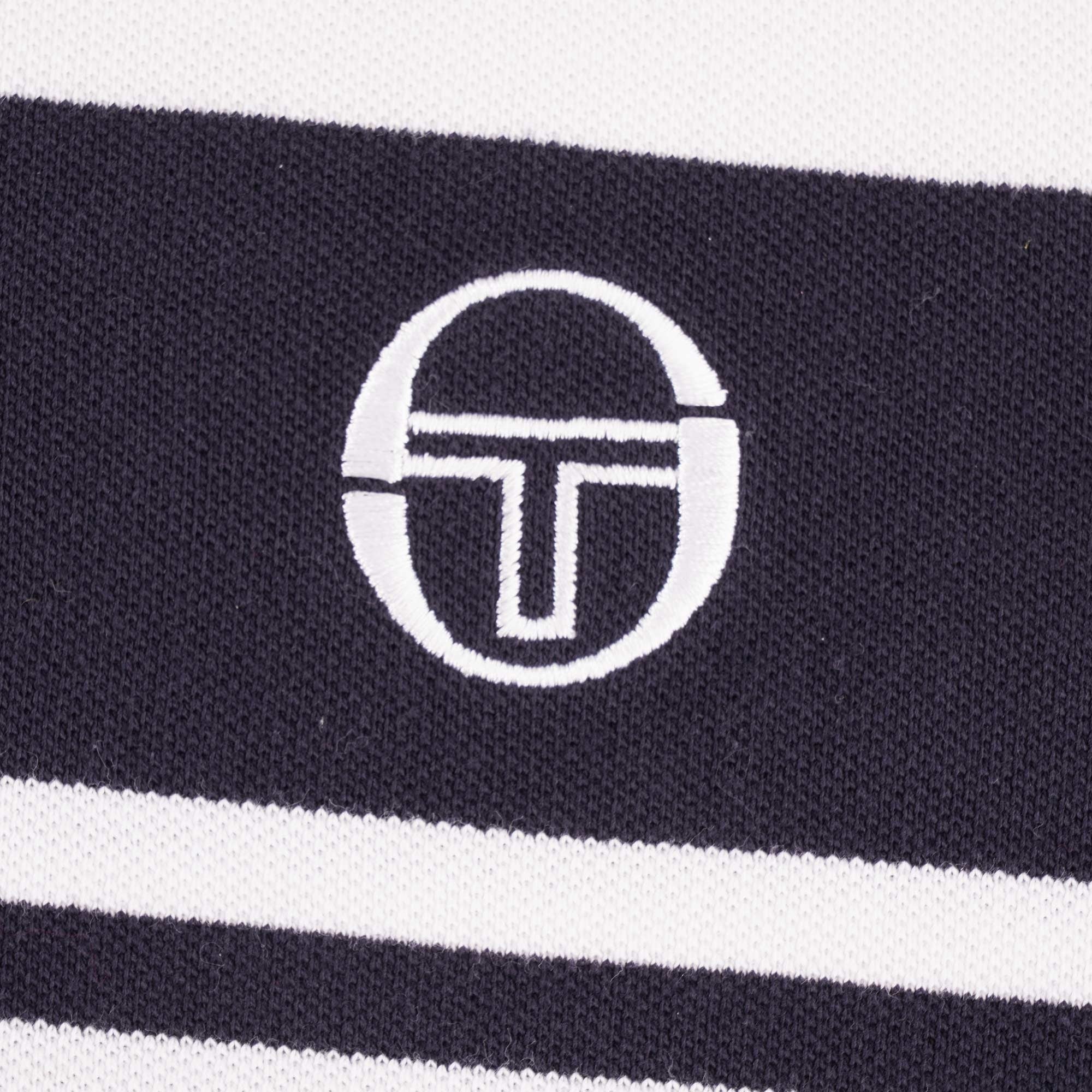 Sergio Tacchini Archivio Young Line Polo Shirt - White/Night Sky