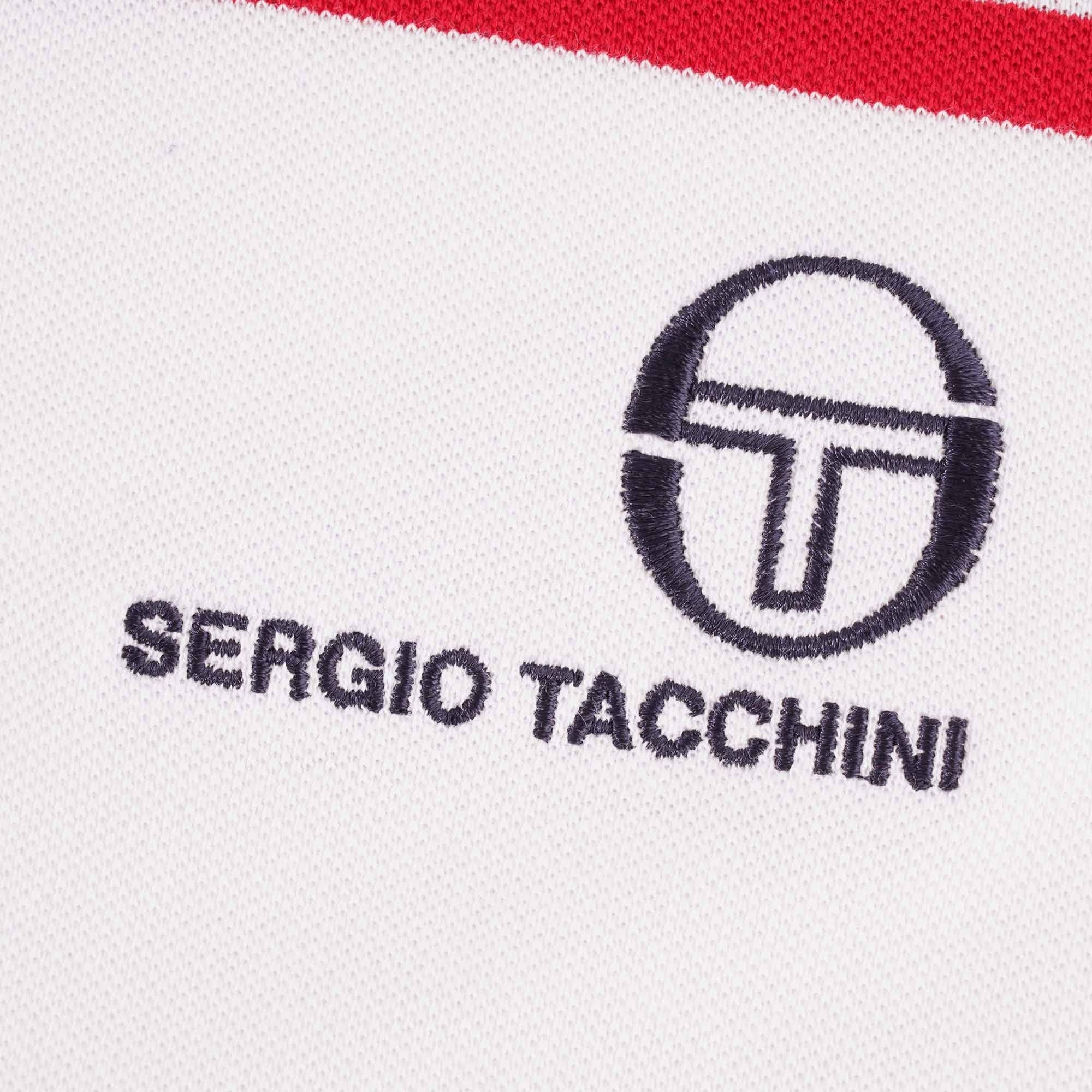 Sergio Tacchini New Young Line Polo - White/Tango Red