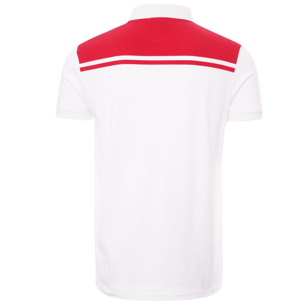 Sergio Tacchini New Young Line Polo - White/Tango Red