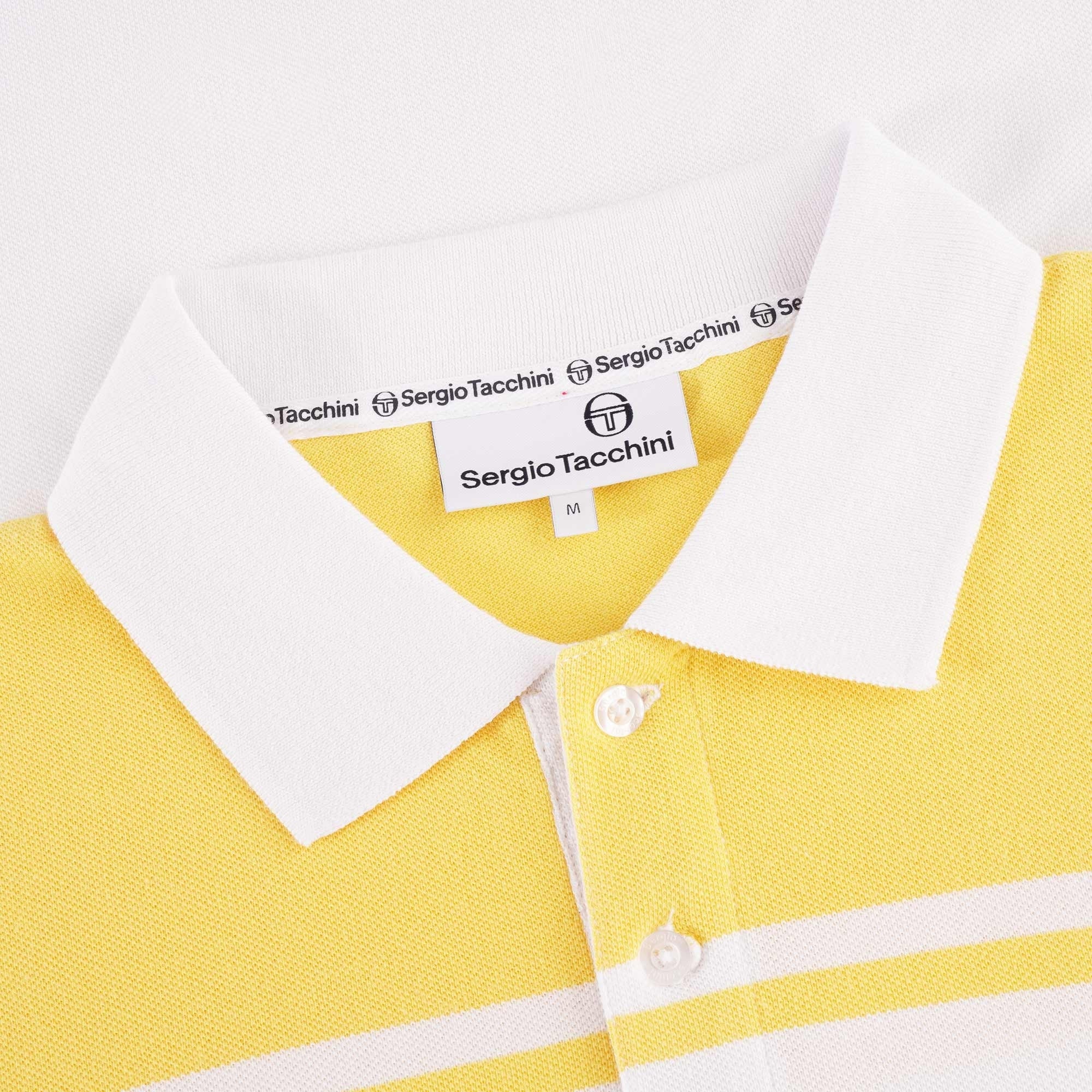 Sergio Tacchini New Young Line Polo - White/Lemon