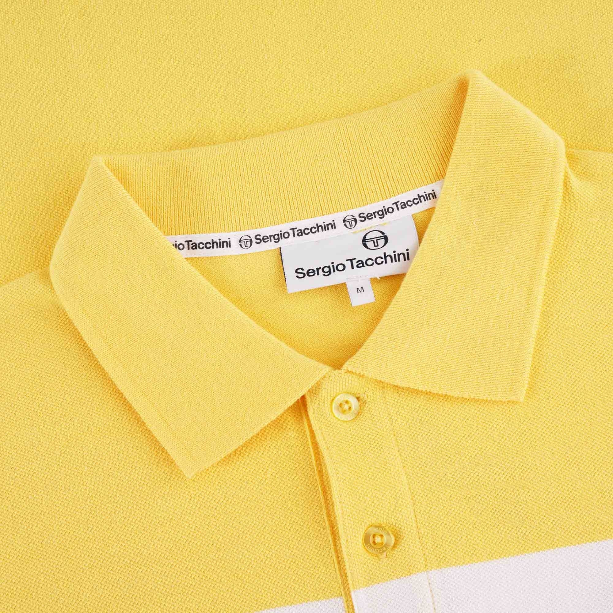 Sergio Tacchini Archivio Young Line Polo Shirt - Lemon/White