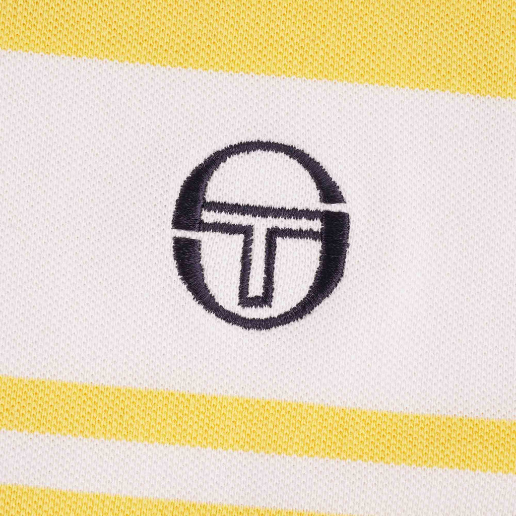 Sergio Tacchini Archivio Young Line Polo Shirt - Lemon/White