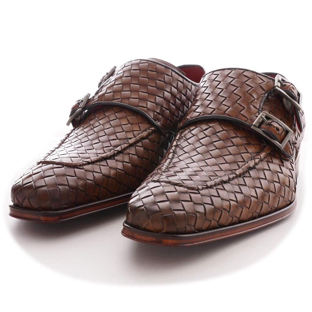 Jeffery West Scarface Gibson Shoes - Castano Woven Leather