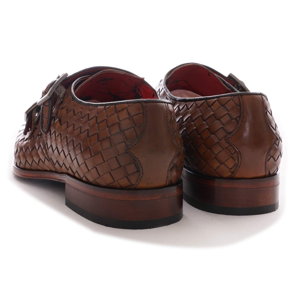 Jeffery West Scarface Gibson Shoes - Castano Woven Leather