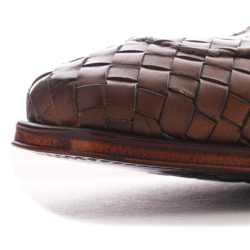 Jeffery West Scarface Gibson Shoes - Castano Woven Leather