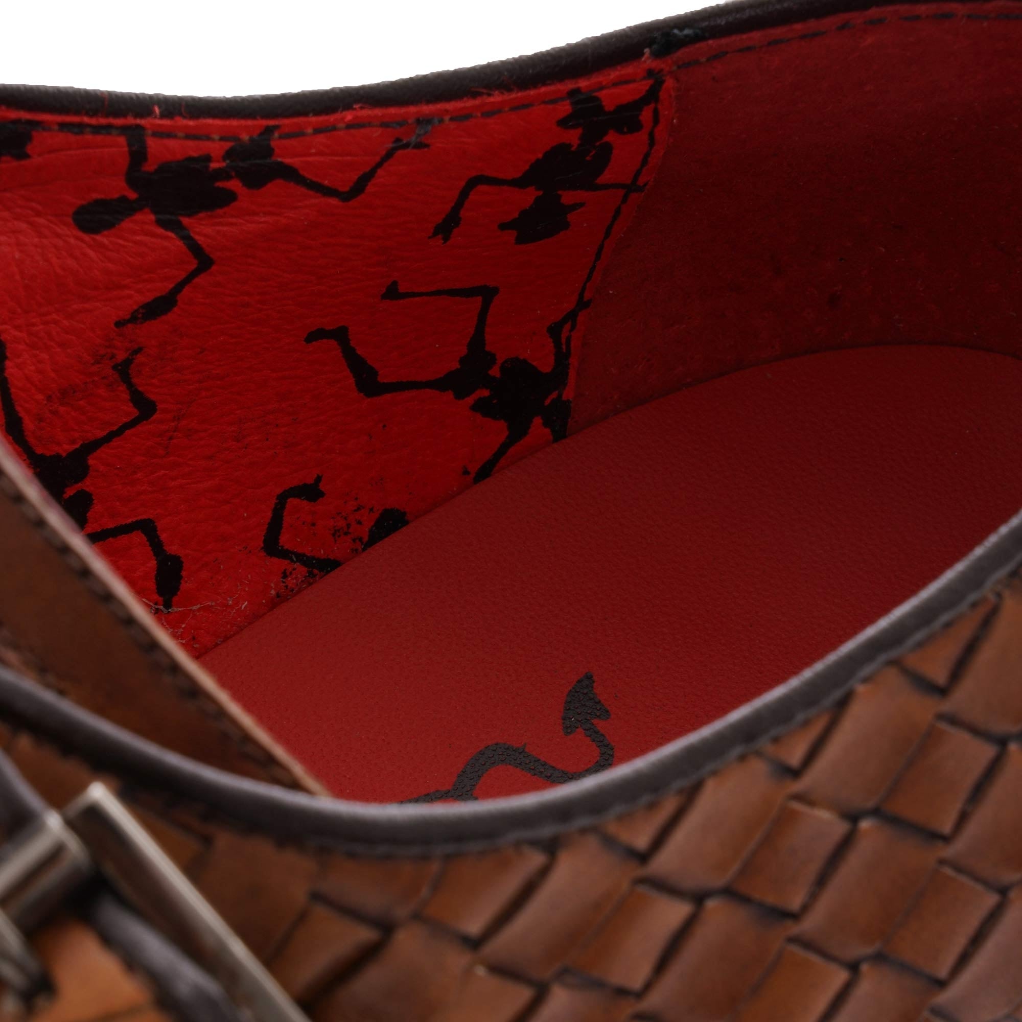 Jeffery West Scarface Gibson Shoes - Castano Woven Leather