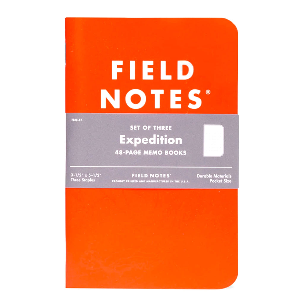 Field Notes 3 Pack Expedition Waterproof Notebooks - FNC-17 EXPEDTION ...