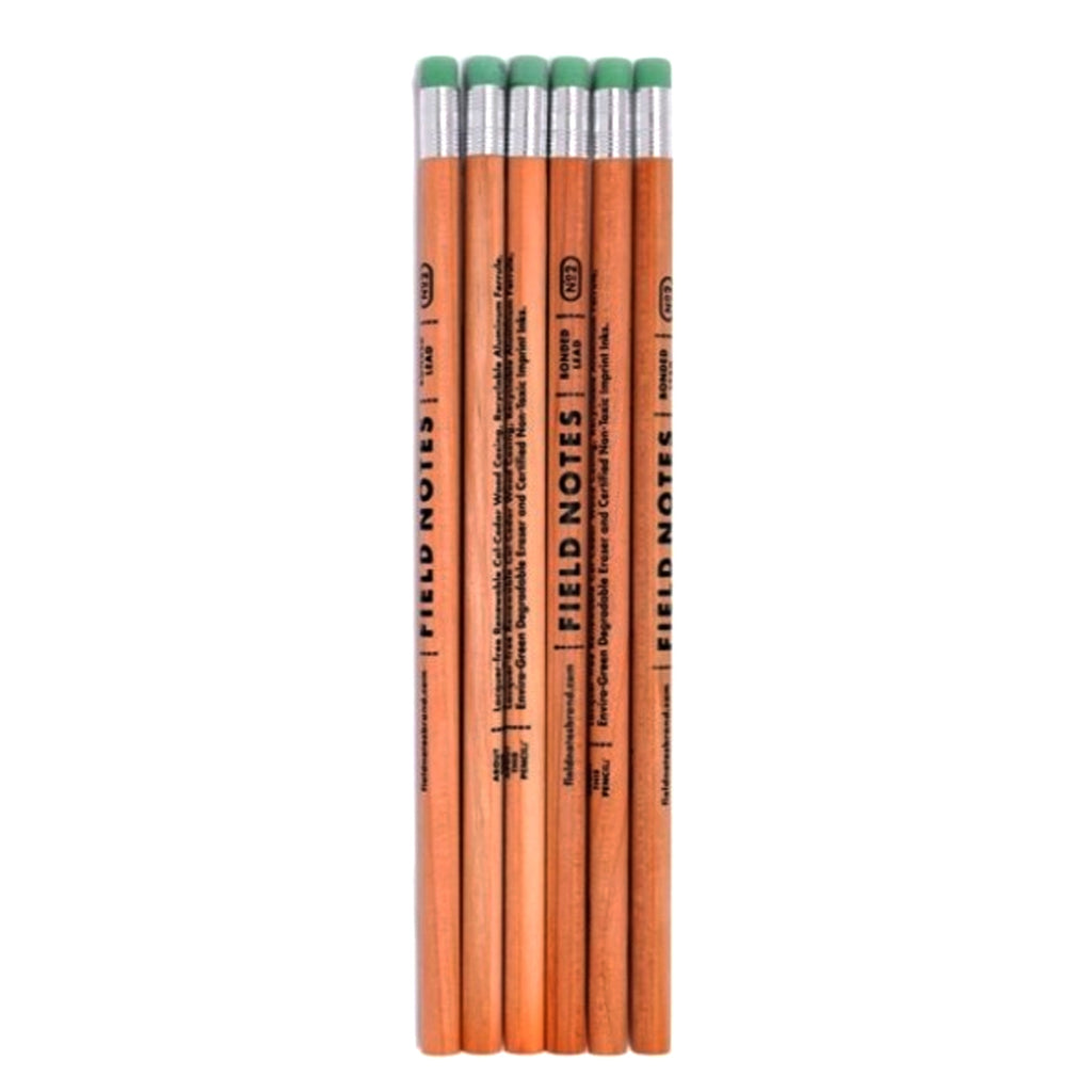 Field Notes 6 Pack No.2 Woodgrain Pencil