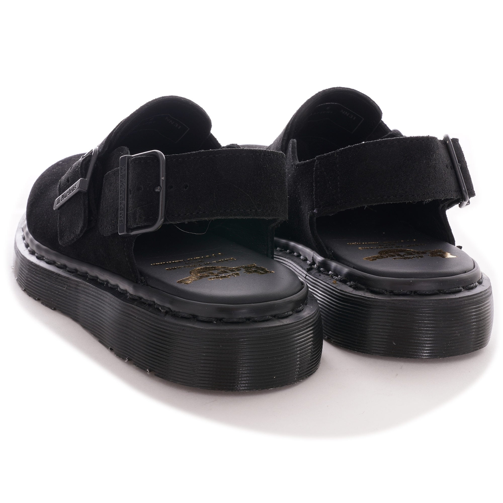 Dr. Martens Made In England Jorge Mules - Black Calf Suede