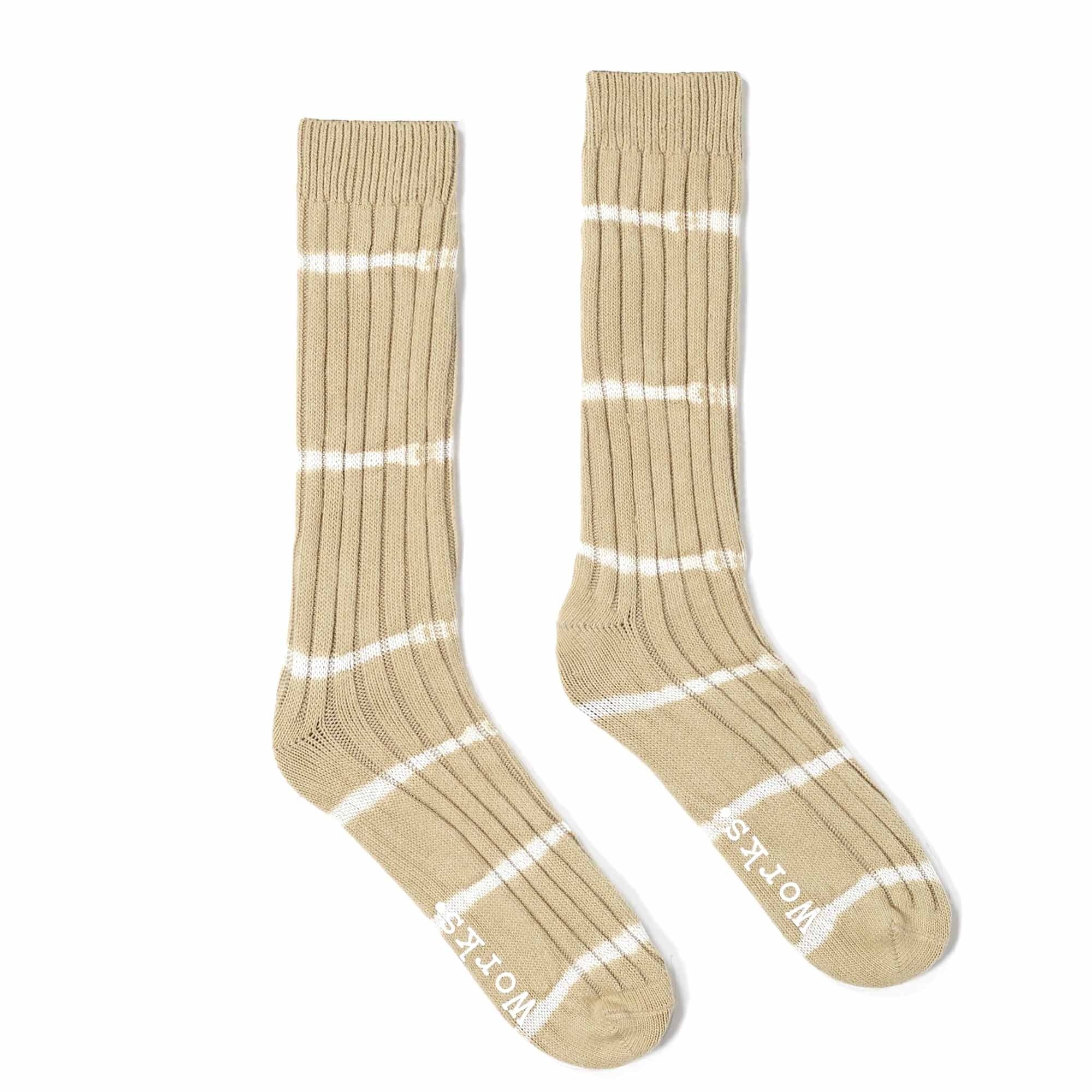 Universal Works Tie Dye Socks - Sand