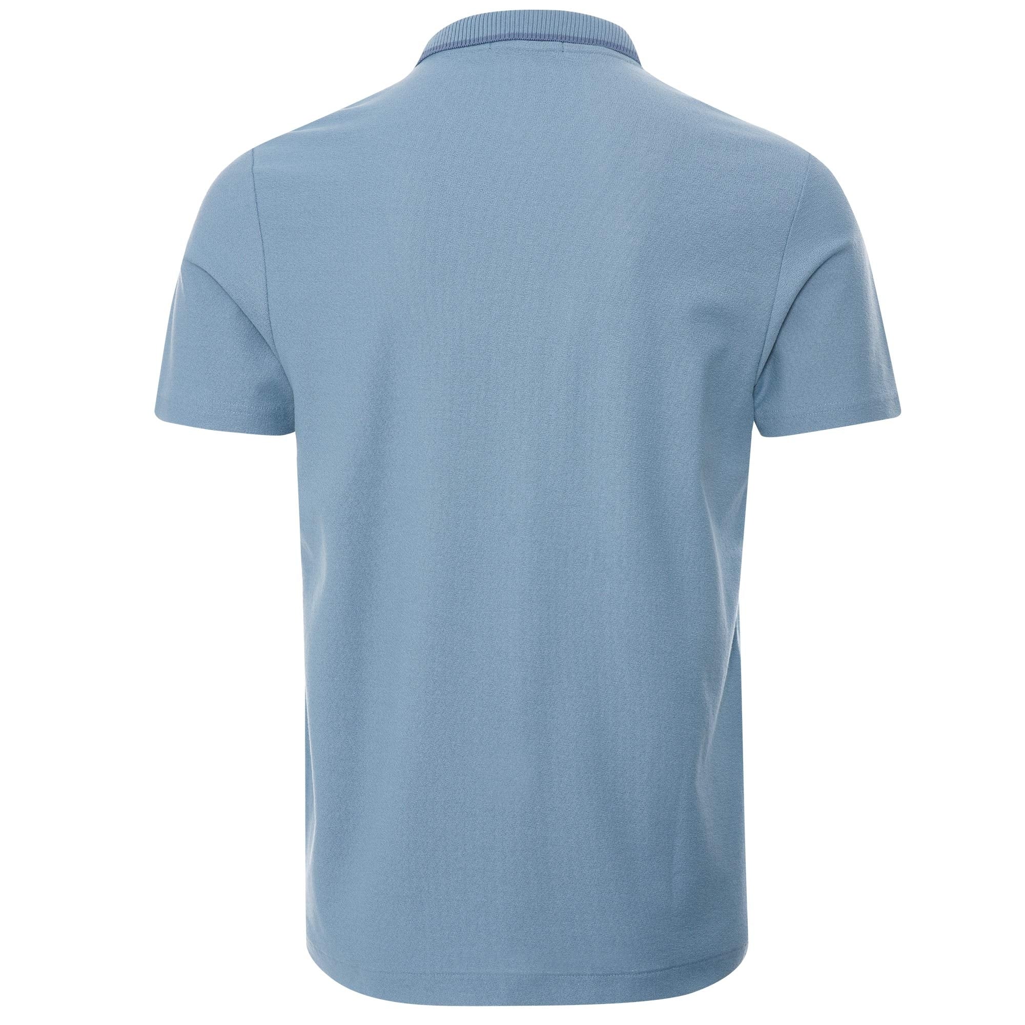Fred Perry M3 Ribbed Neck Polo Shirt - Ash Blue